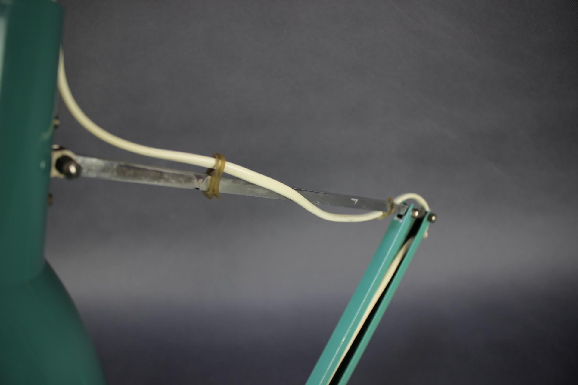 Metal Mid-Century Adjustable Table Lamp, 1960s, Czechoslovakia For Sale