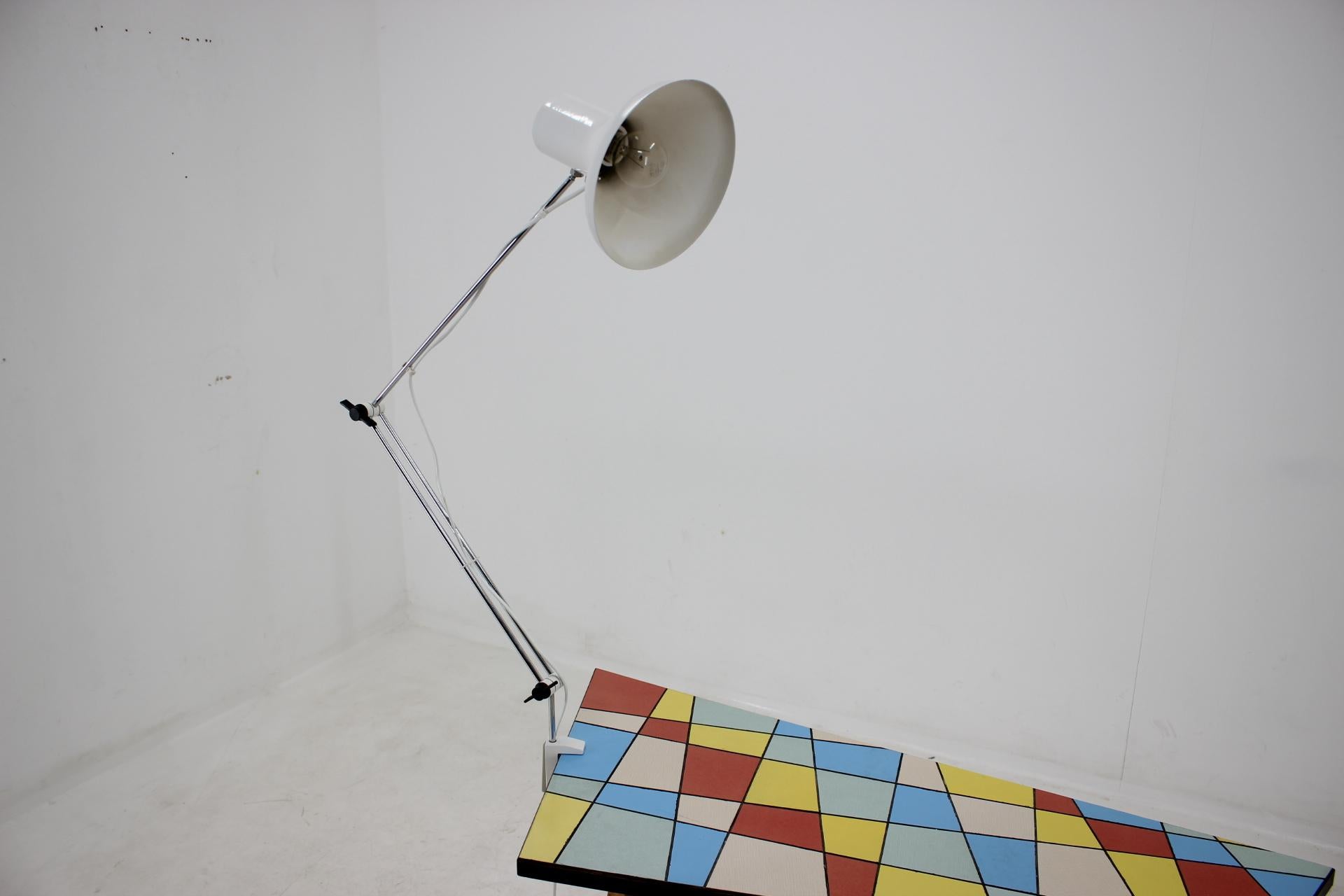 Midcentury Adjustable Table Lamp, 1980s In Good Condition For Sale In Praha, CZ
