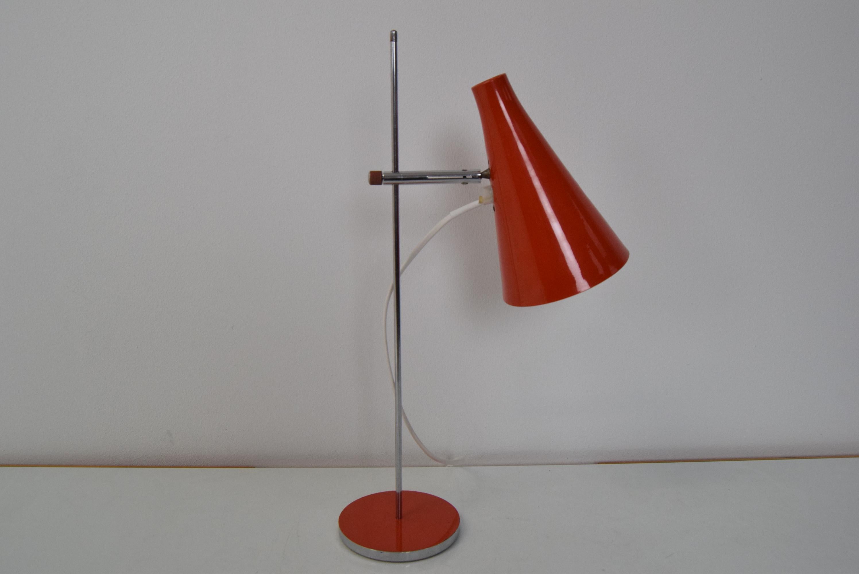 Mid-Century Adjustable Table Lamp by Lidokov, 1970's In Good Condition For Sale In Praha, CZ
