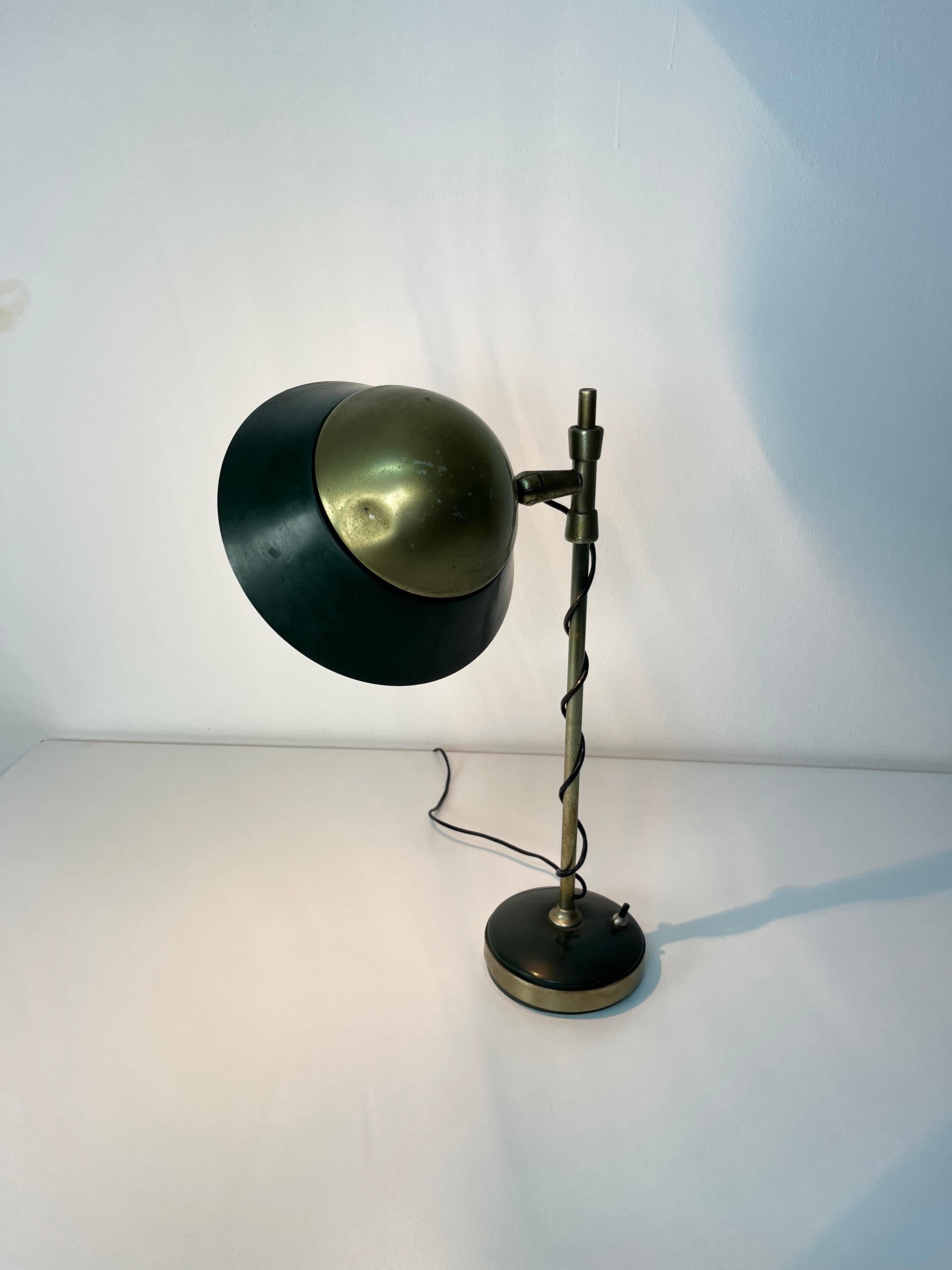 Lámpara de mesa regulable de mediados de siglo de Oscar Torlasco para Lumi Milano, años 50 en venta 4
