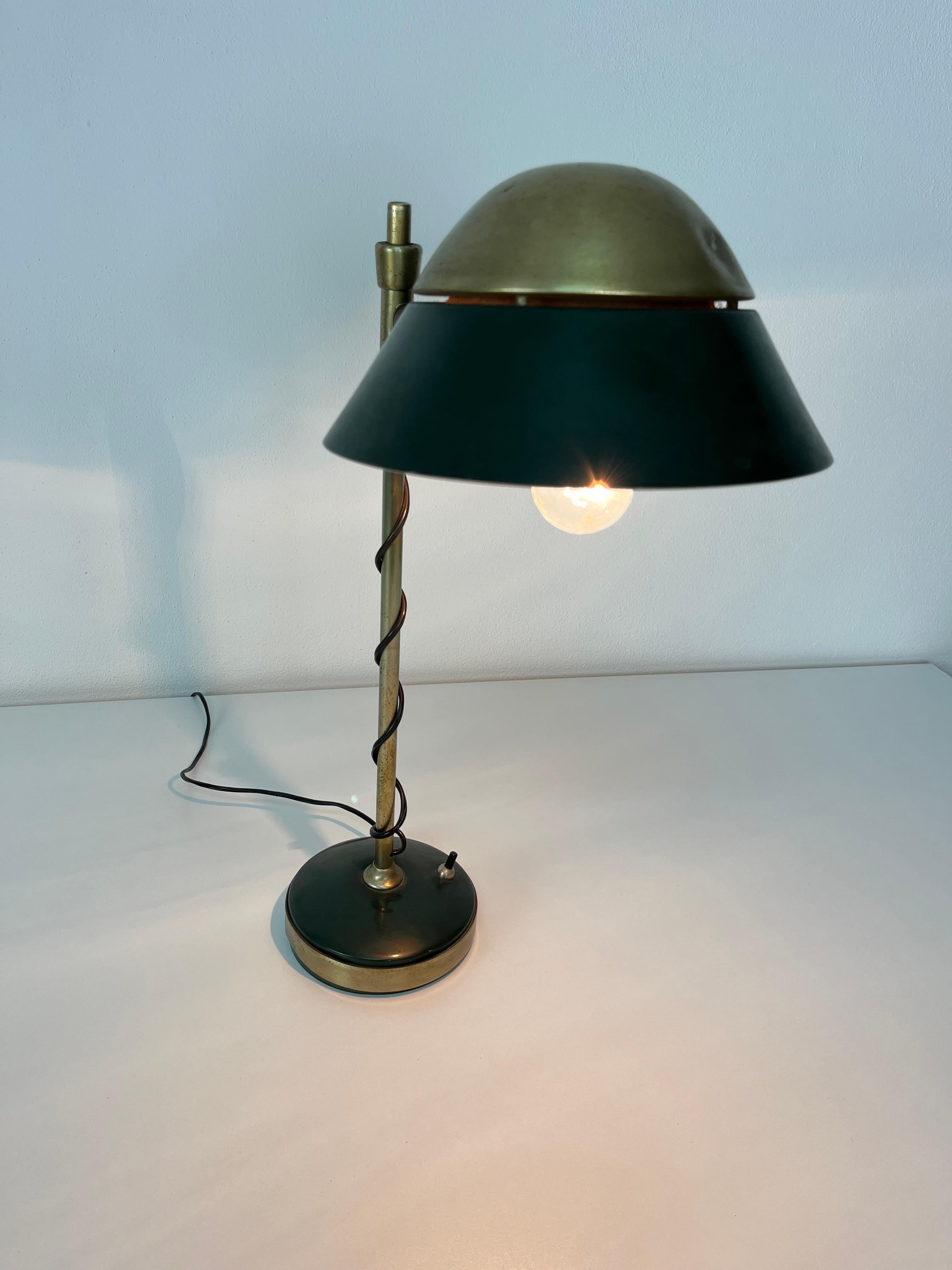 Lámpara de mesa regulable de mediados de siglo de Oscar Torlasco para Lumi Milano, años 50 en venta 5