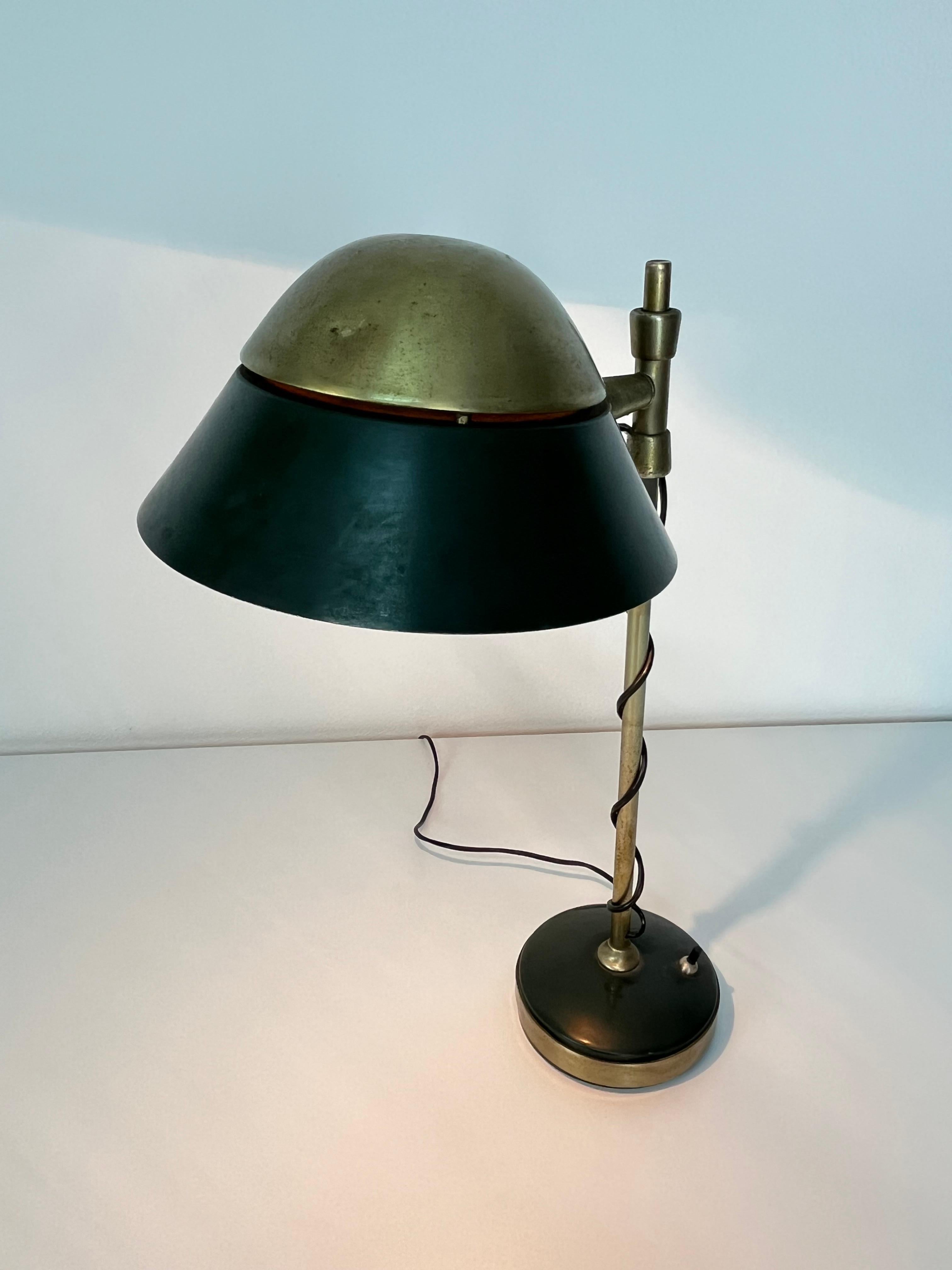 Lámpara de mesa regulable de mediados de siglo de Oscar Torlasco para Lumi Milano, años 50 en venta 6