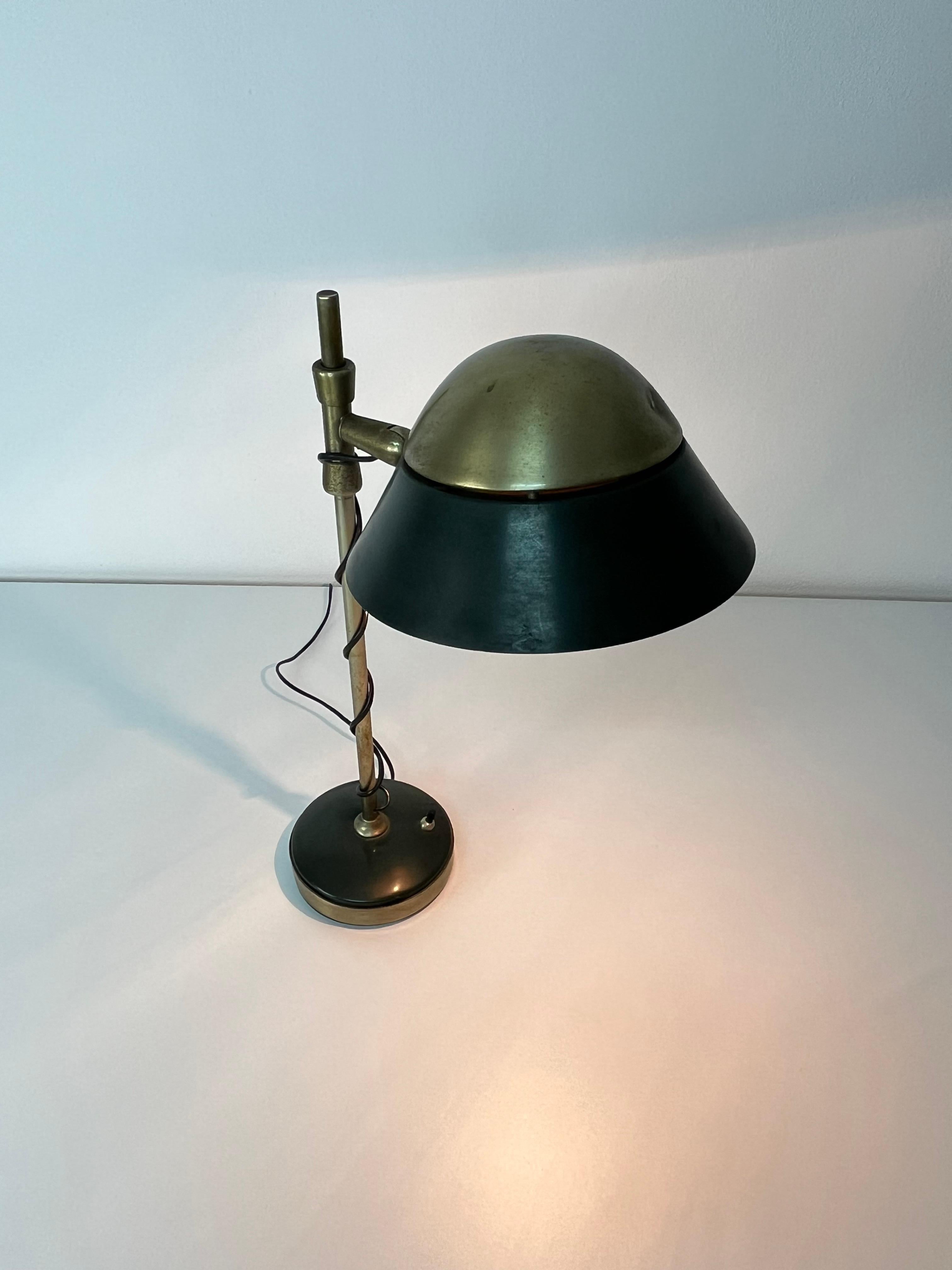 Lámpara de mesa regulable de mediados de siglo de Oscar Torlasco para Lumi Milano, años 50 en venta 8