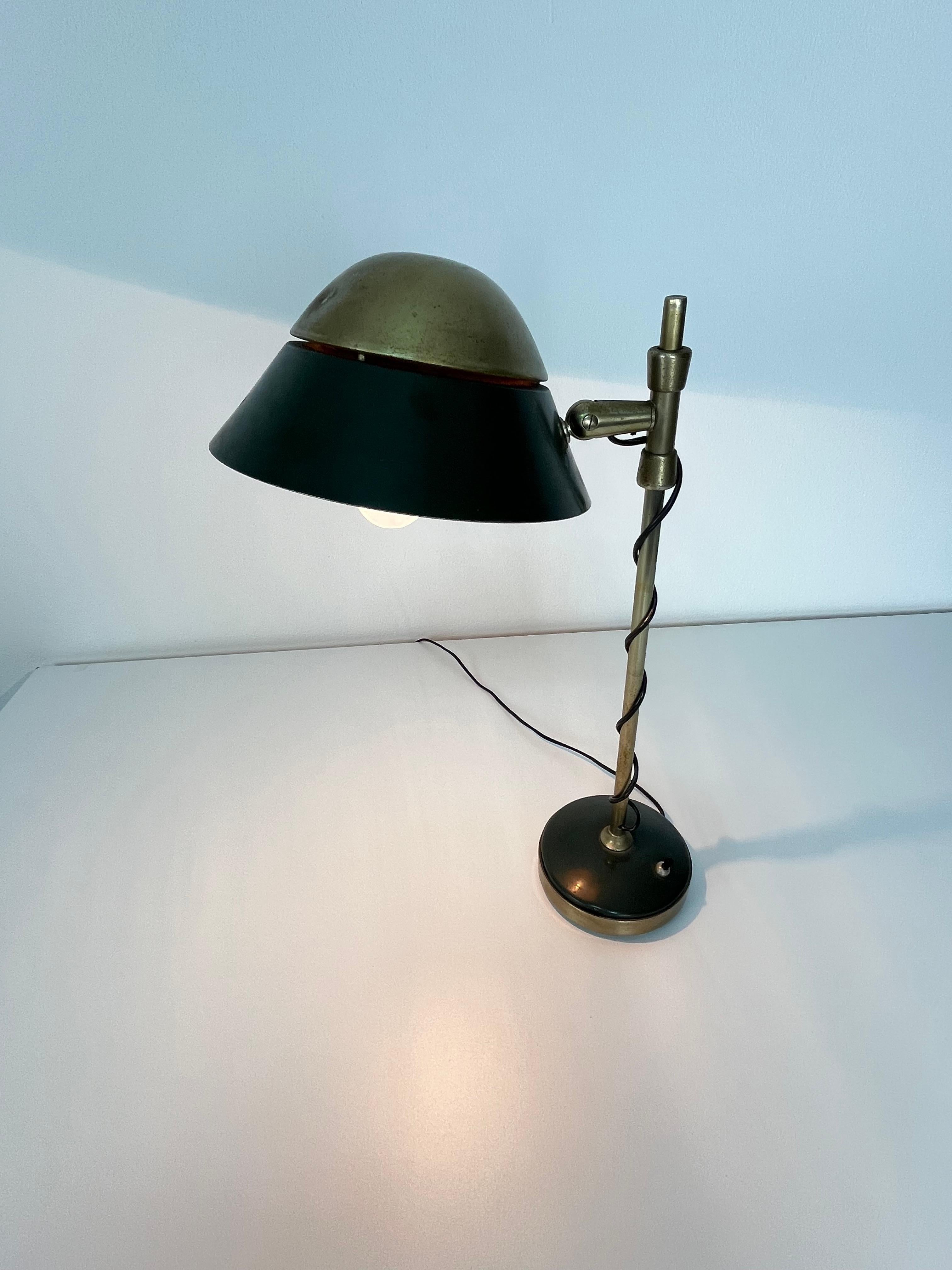 Lámpara de mesa regulable de mediados de siglo de Oscar Torlasco para Lumi Milano, años 50 en venta 9