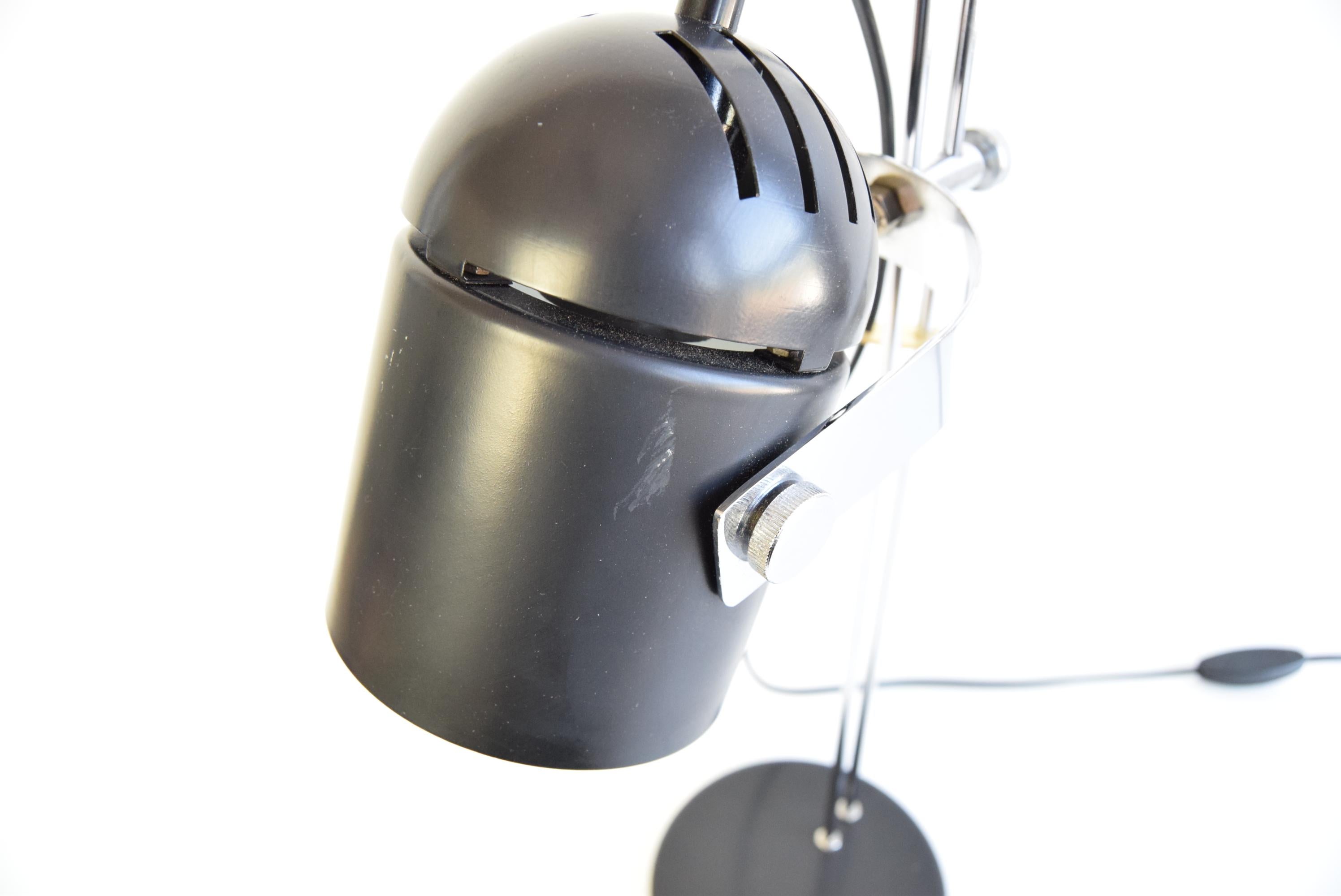 Czech Mid-century Adjustable Table Lamp by Stanislav Indra for Combi Lux, 1970's.  For Sale