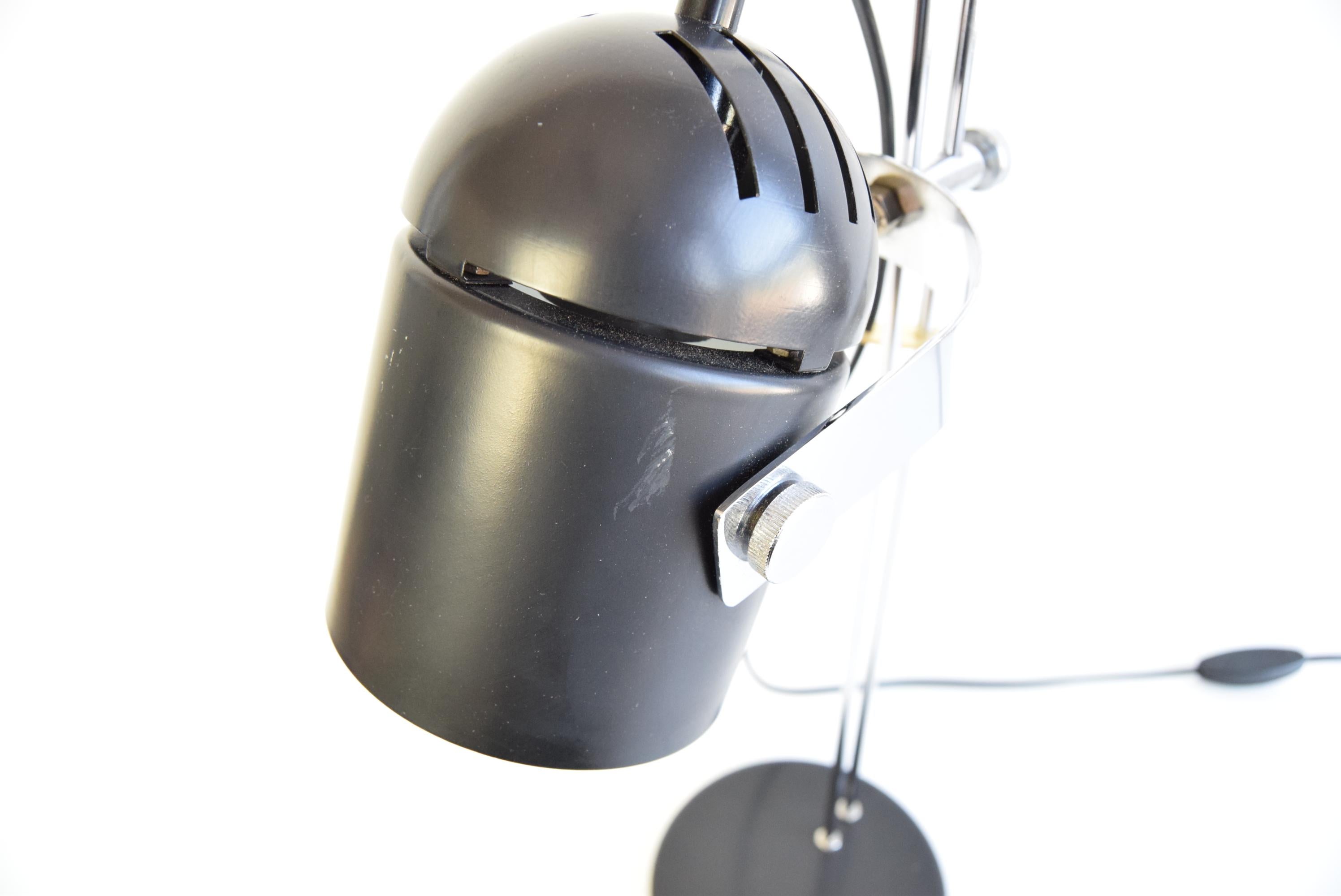 Czech Mid-century Adjustable Table Lamp by Stanislav Indra for Combi Lux, 1970's. For Sale
