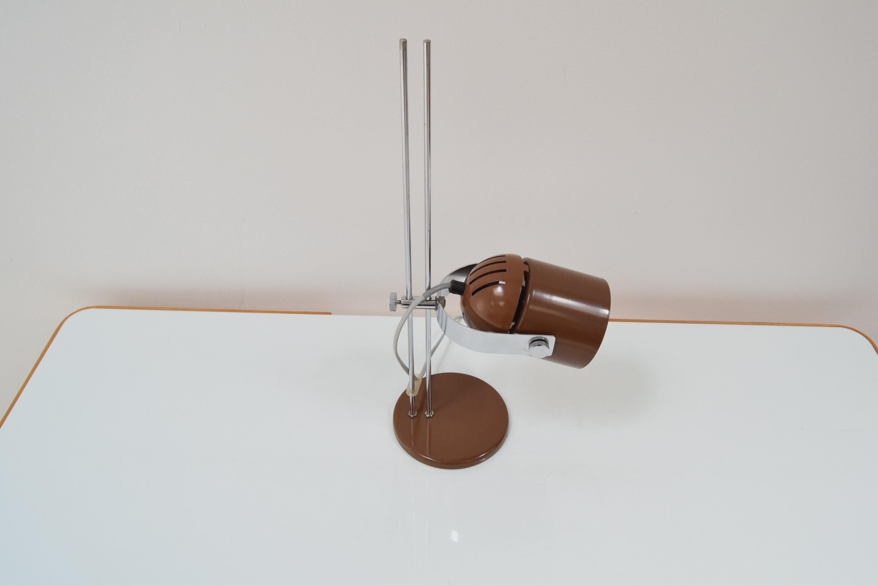 Mid-century Adjustable table Lamp by Stanislav Indra for Combi Lux, 1970's.  For Sale 3