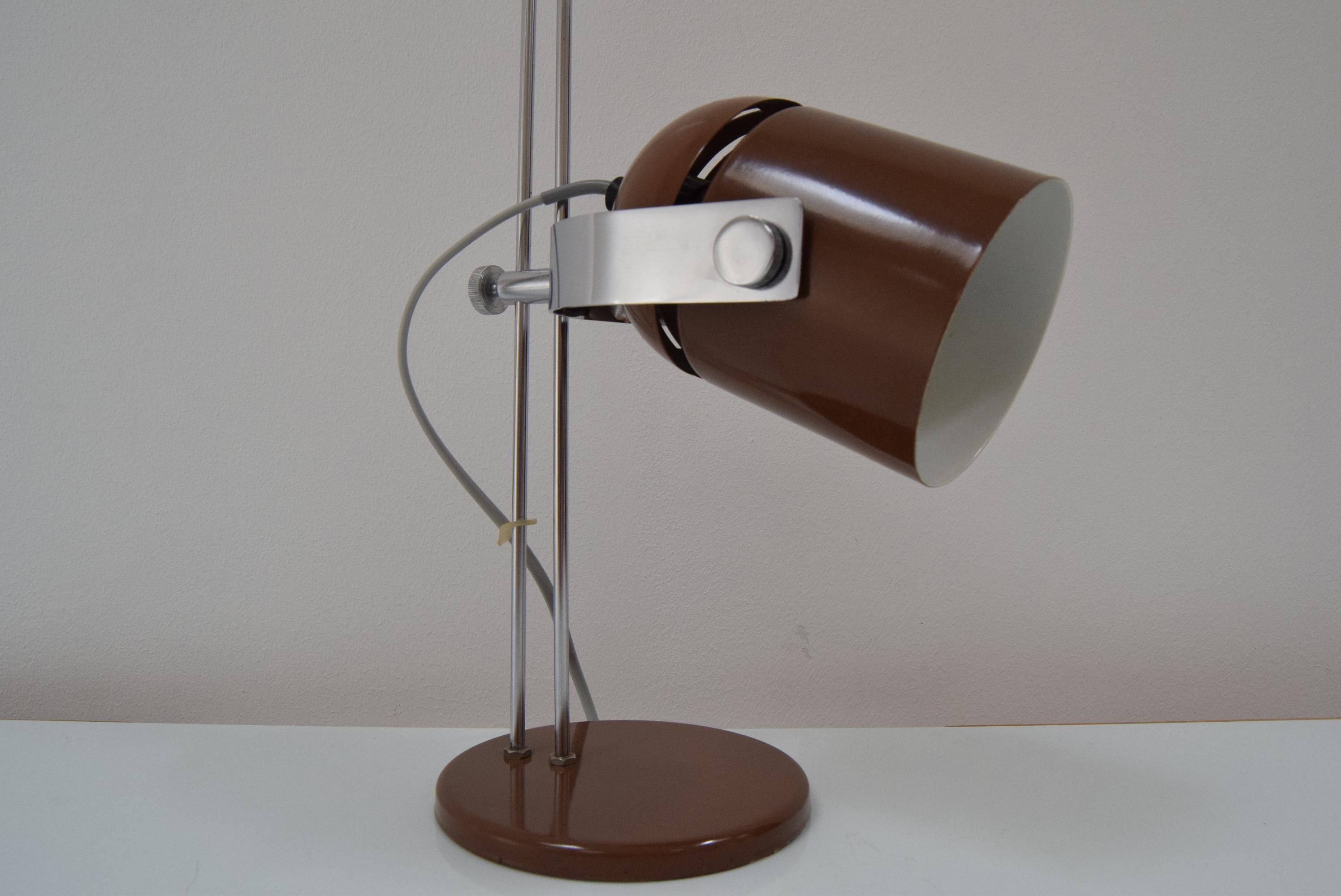 Mid-century Adjustable table Lamp by Stanislav Indra for Combi Lux, 1970's.  For Sale 1