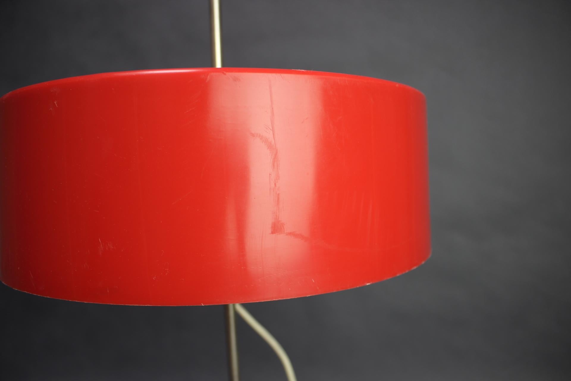 Metal Mid-Century Adjustable Table Lamp, Czechoslovakia, 1960s For Sale