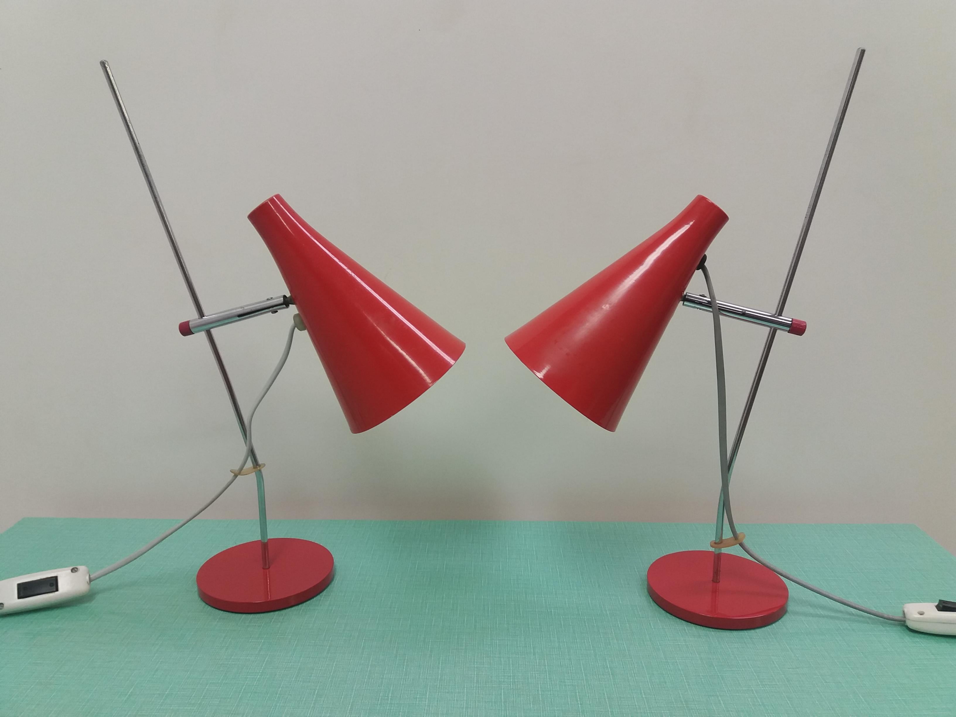 Midcentury Adjustable Table Lamp Design by Josef Hůrka for Napako, 1965 6