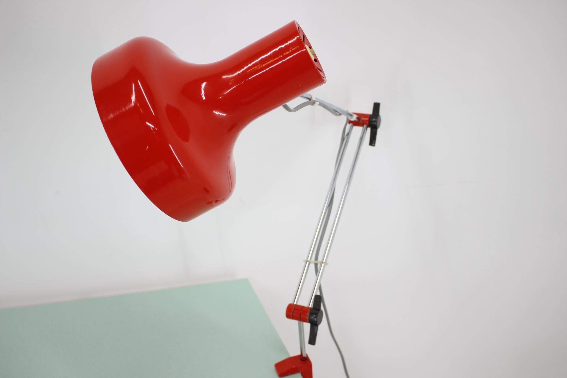 Mid-Century Modern Midcentury Adjustable Table Lamp Designed by Josef Hurka for Napako, 1970s For Sale