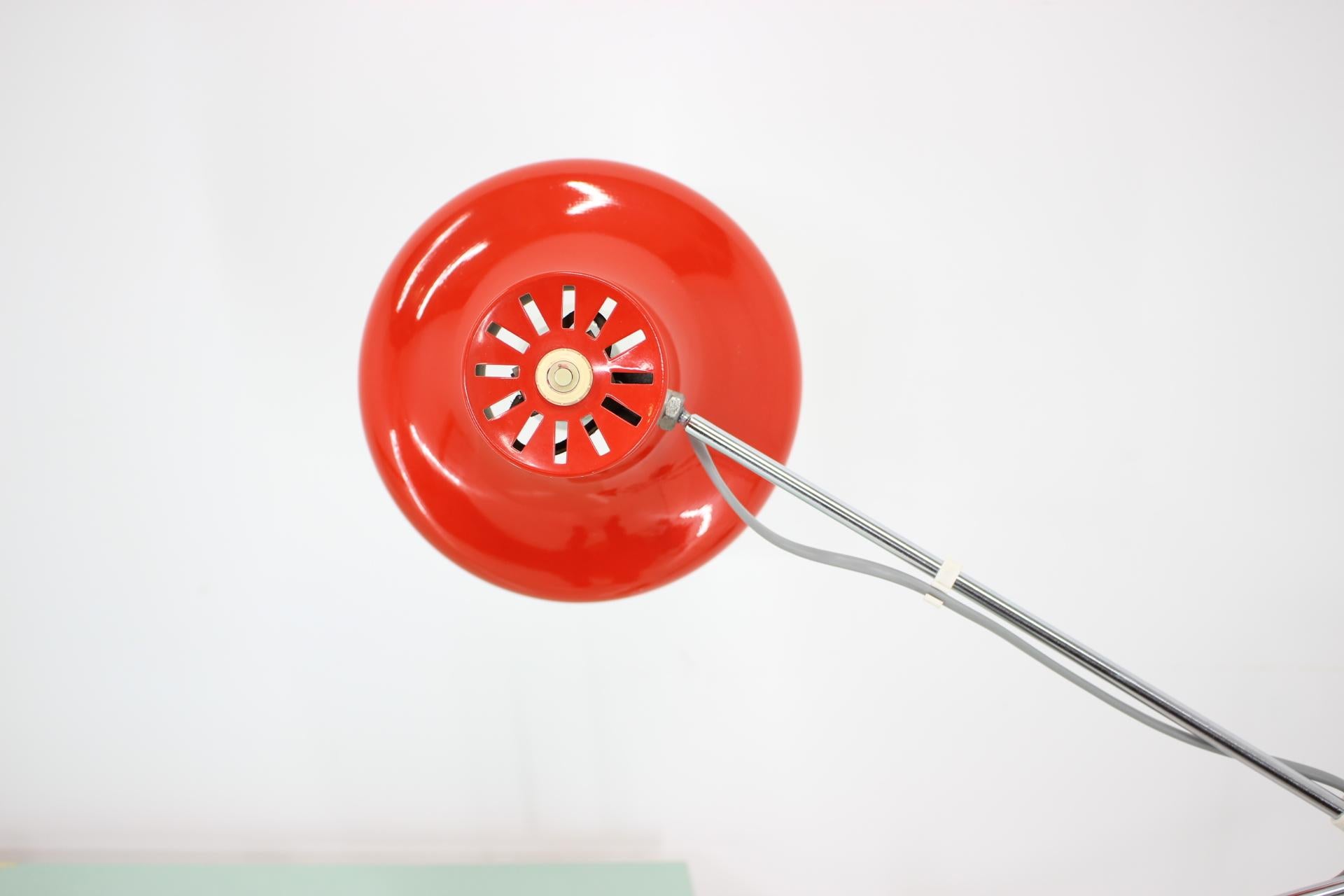 Czech Midcentury Adjustable Table Lamp Designed by Josef Hurka for Napako, 1970s For Sale