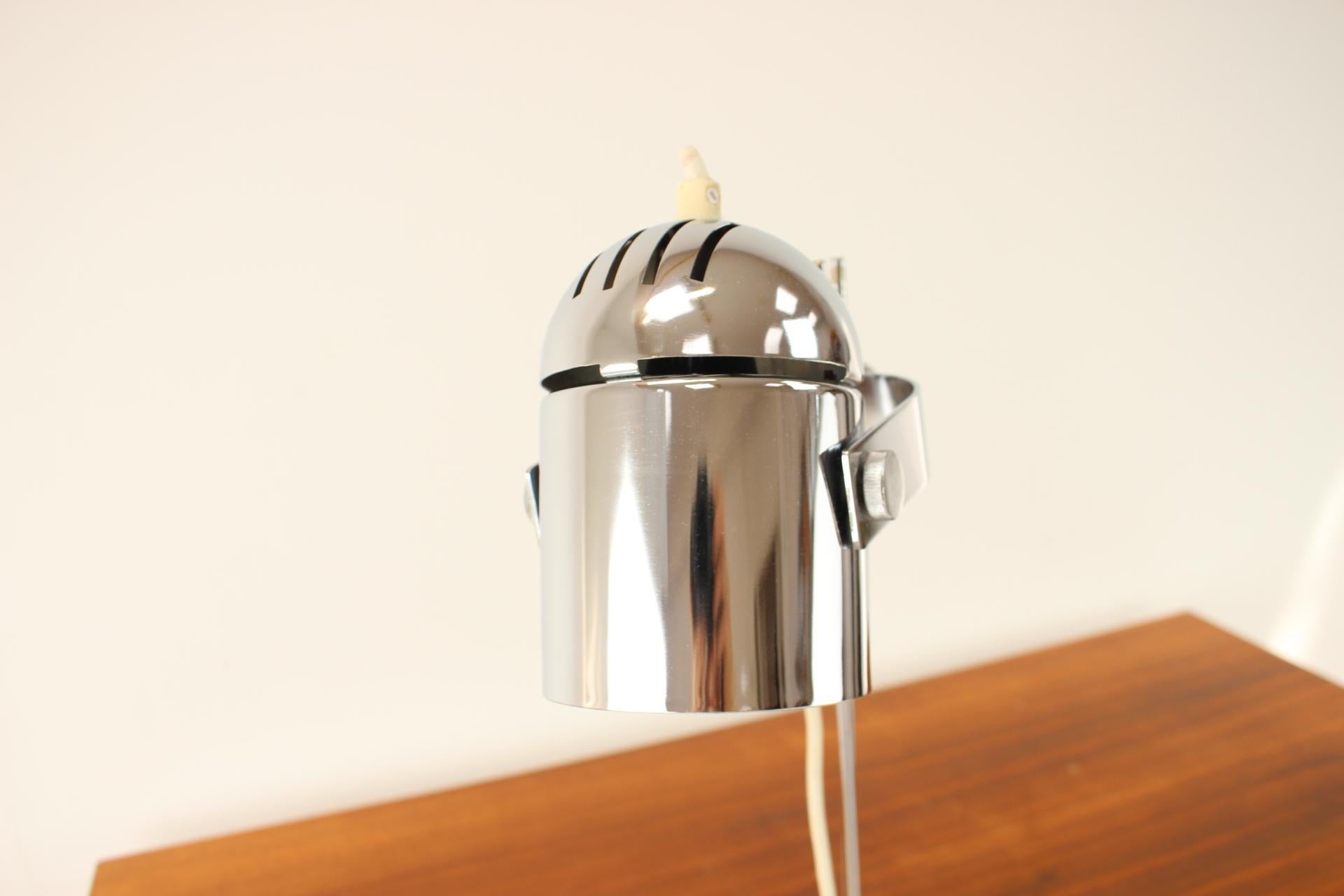 Czech Mid-Century Adjustable Table Lamp Designed by Stanislav Indra, 1970's For Sale