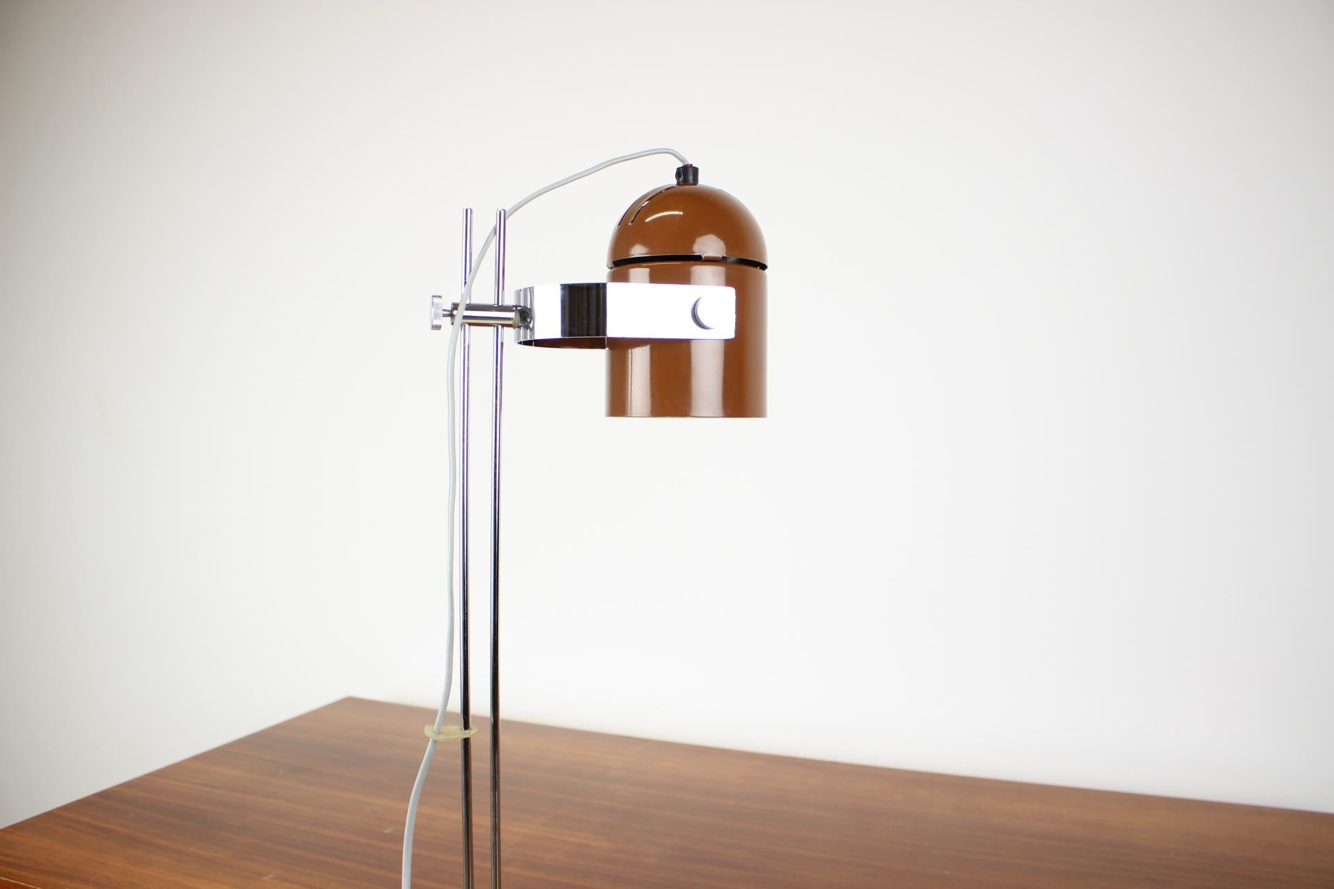 Mid-Century Adjustable Table Lamp Designed by Stanislav Indra, 1970's In Good Condition For Sale In Praha, CZ