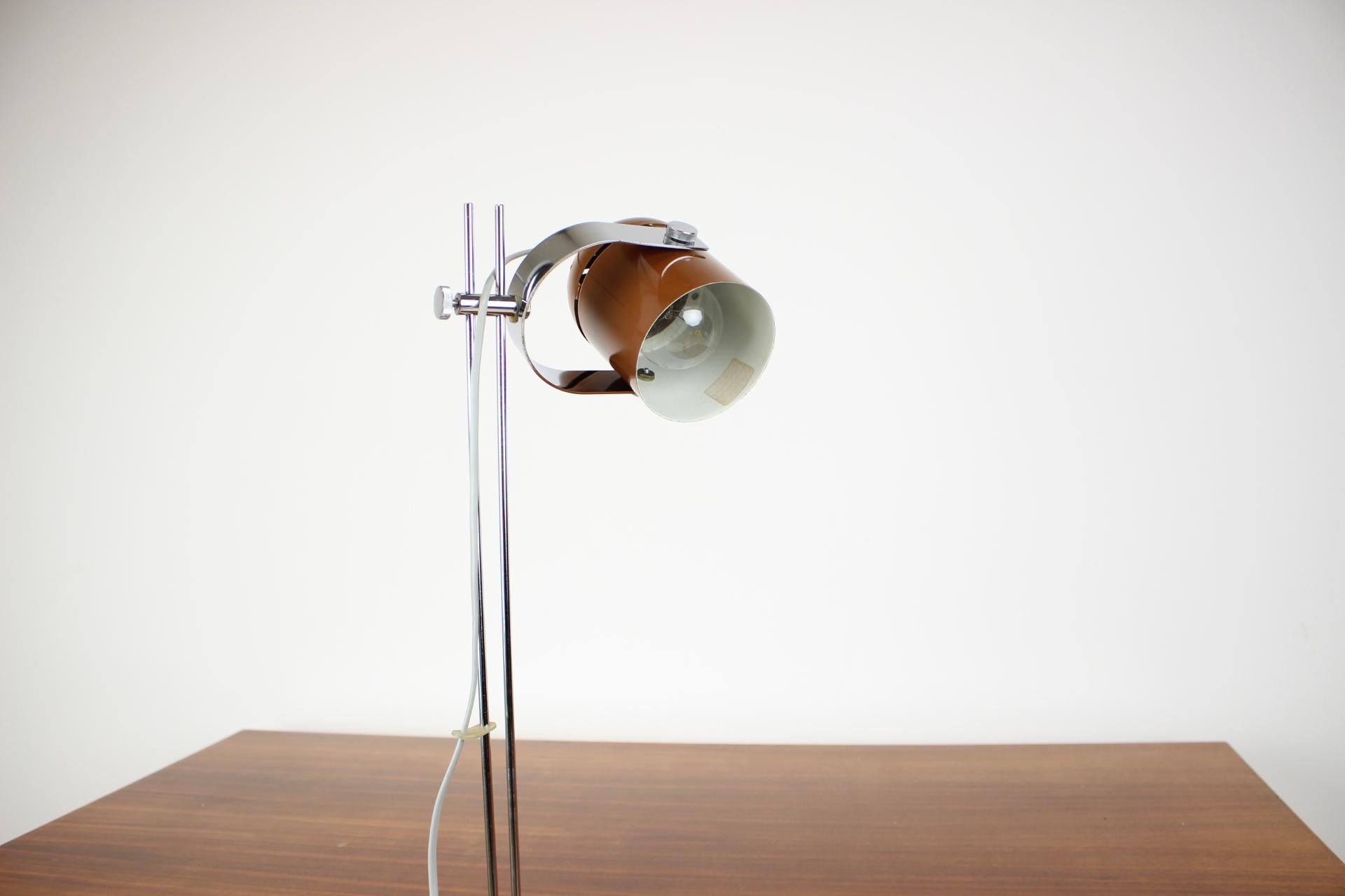 Late 20th Century Mid-Century Adjustable Table Lamp Designed by Stanislav Indra, 1970's For Sale