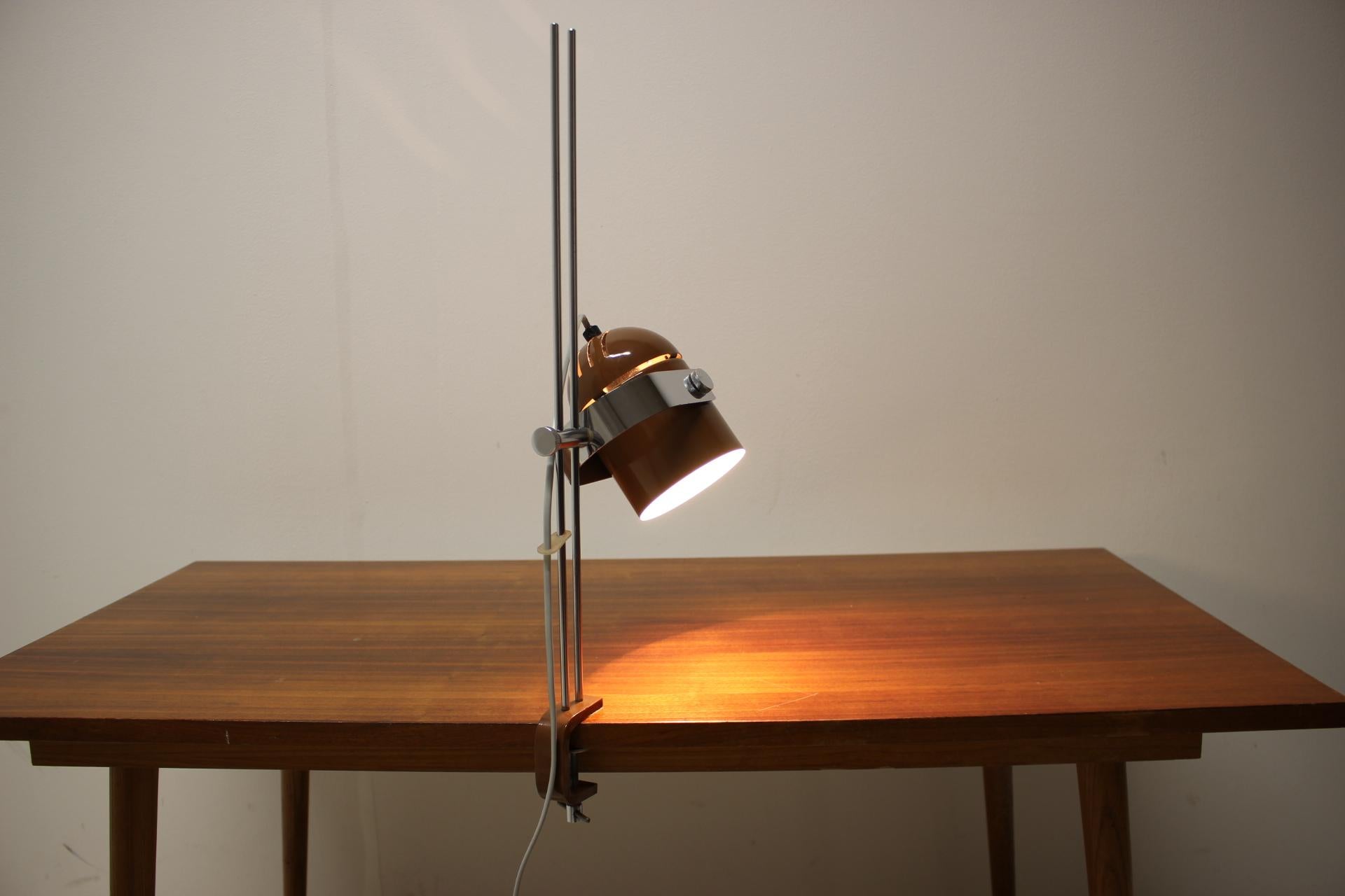 Mid-Century Adjustable Table Lamp Designed by Stanislav Indra, 1970's For Sale 1