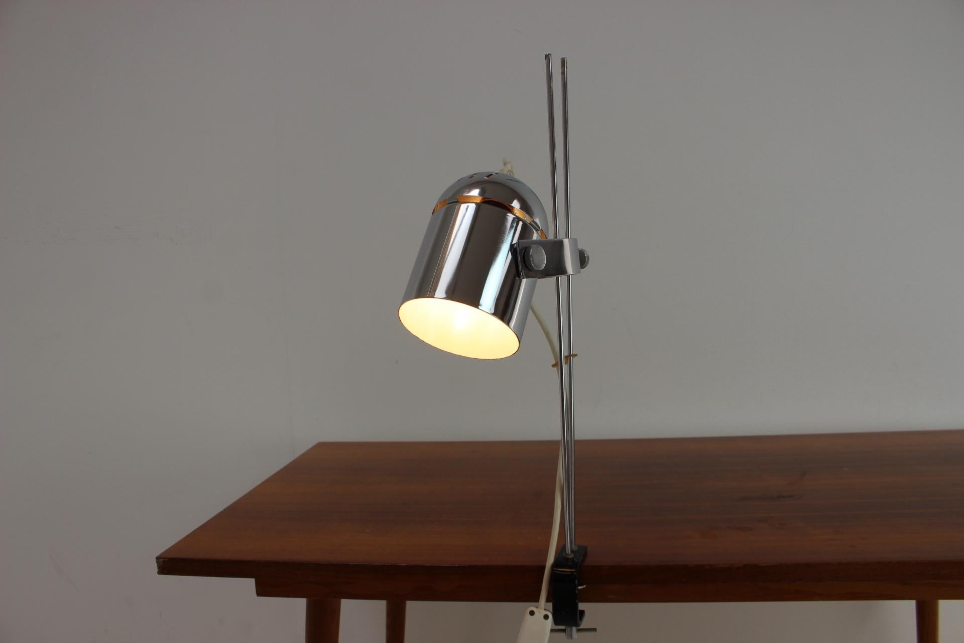 Mid-Century Adjustable Table Lamp Designed by Stanislav Indra, 1970's For Sale 1