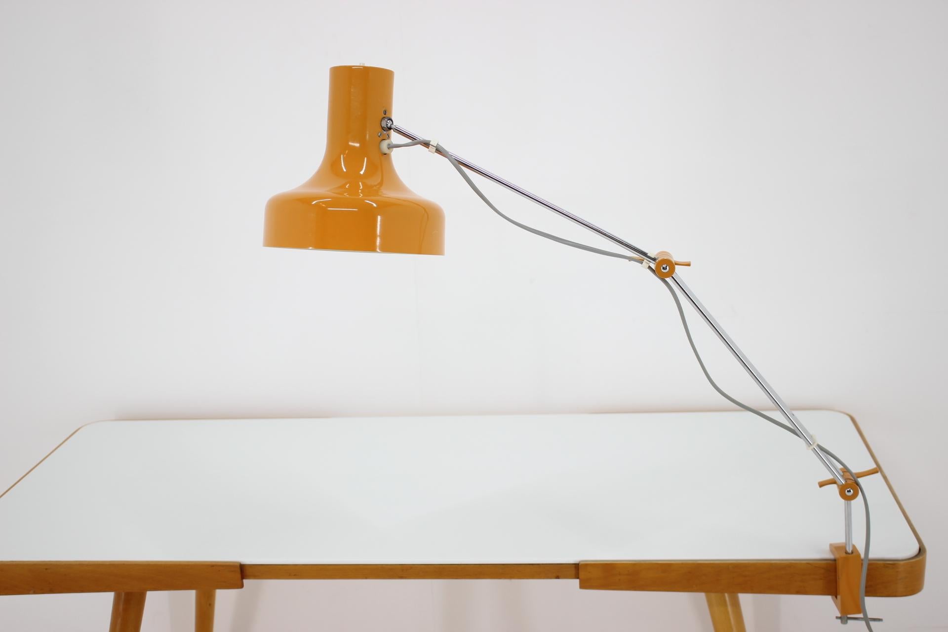 Midcentury Adjustable Table Lamp/ Napako, 1970s 1
