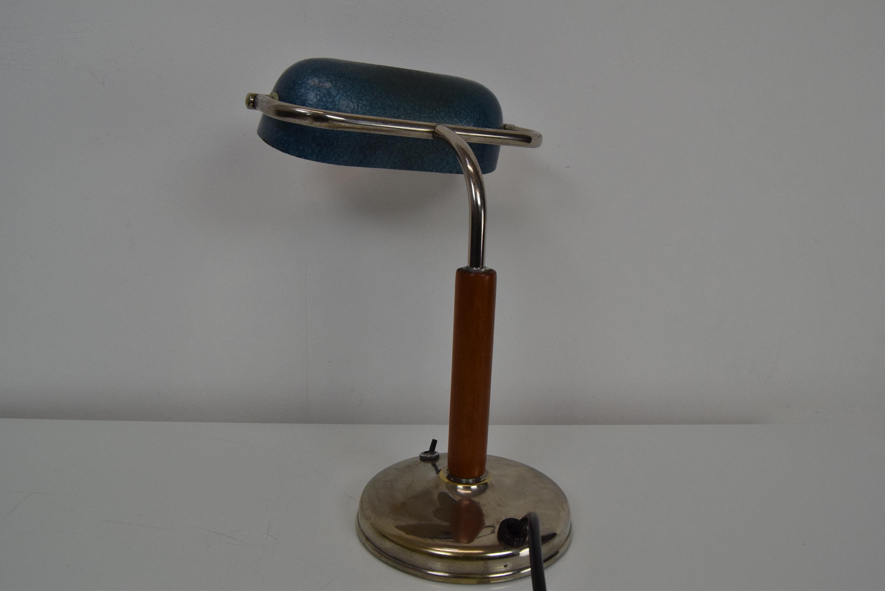 Czech Mid-Century Adjustable Table Lamp, 1950's For Sale