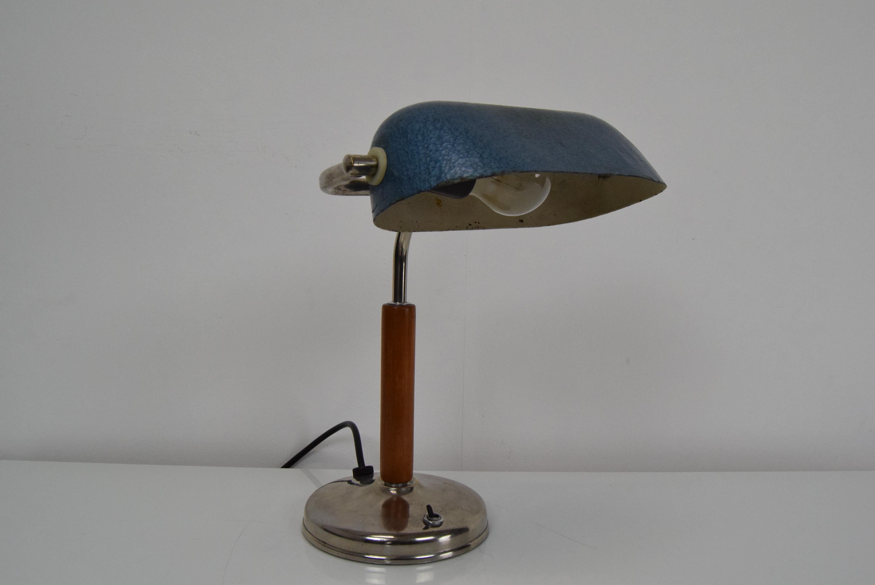 Metal Mid-Century Adjustable Table Lamp, 1950's For Sale