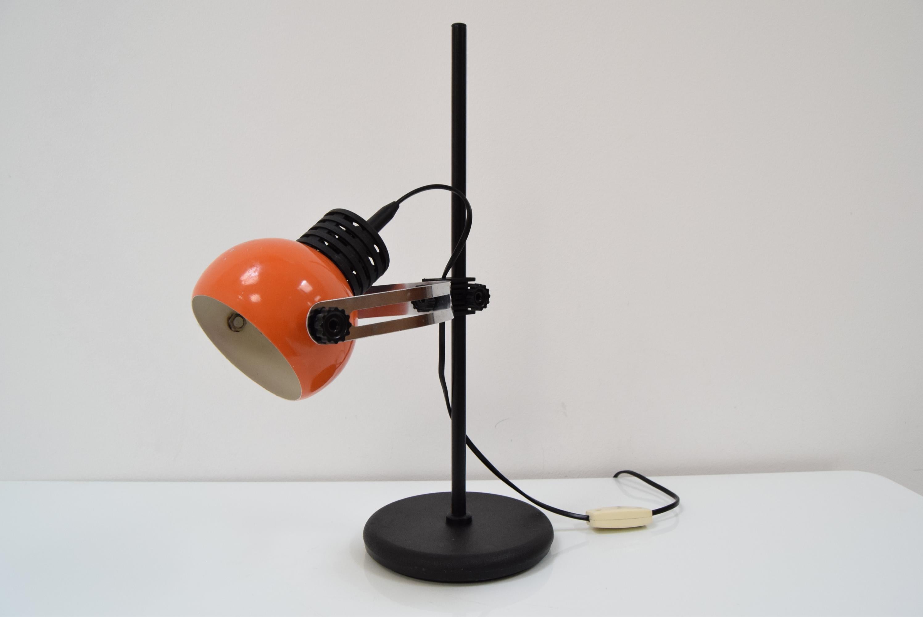 Czech Mid-Century Adjustable Table Lamp, 1970's For Sale