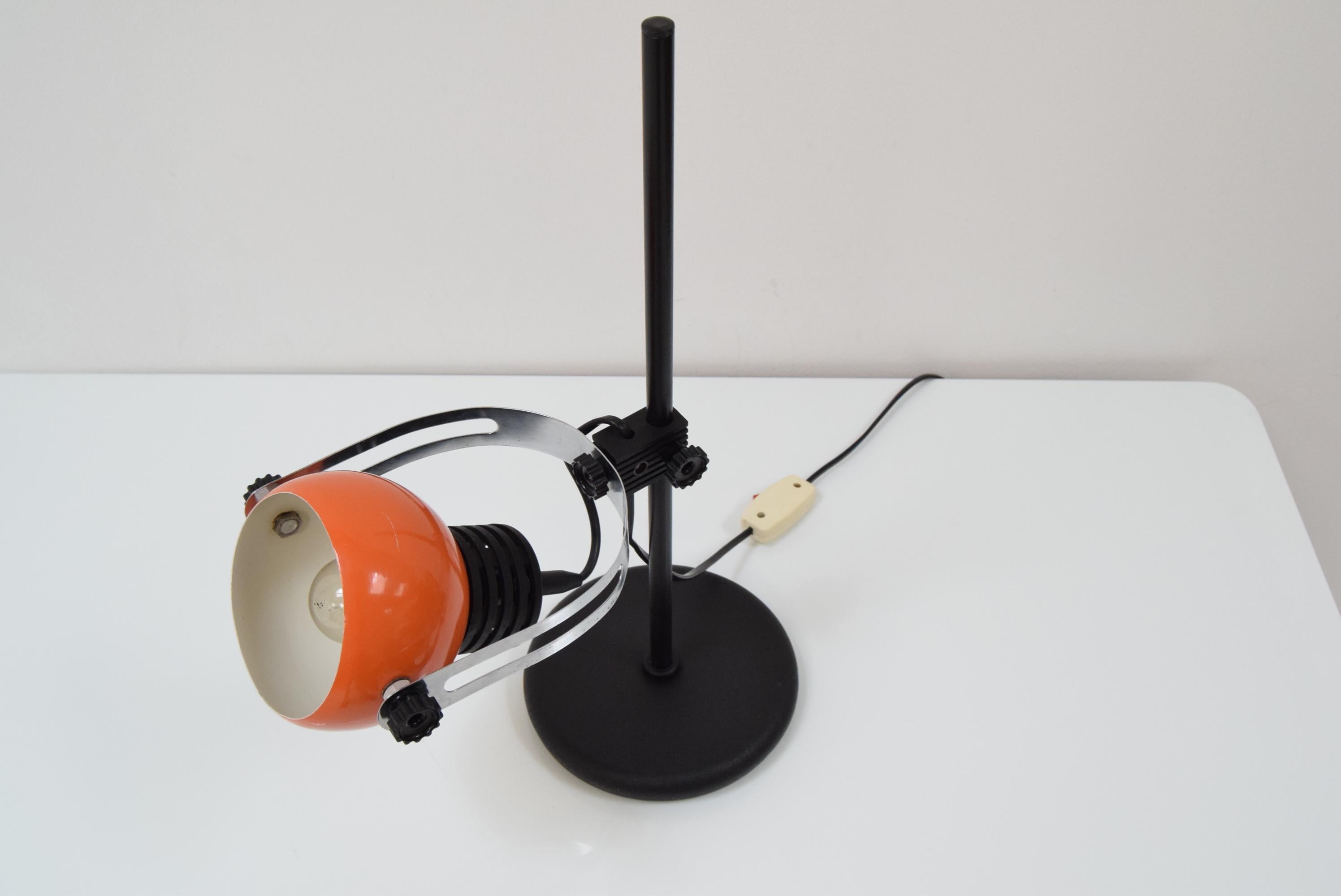 Late 20th Century Mid-Century Adjustable Table Lamp, 1970's For Sale