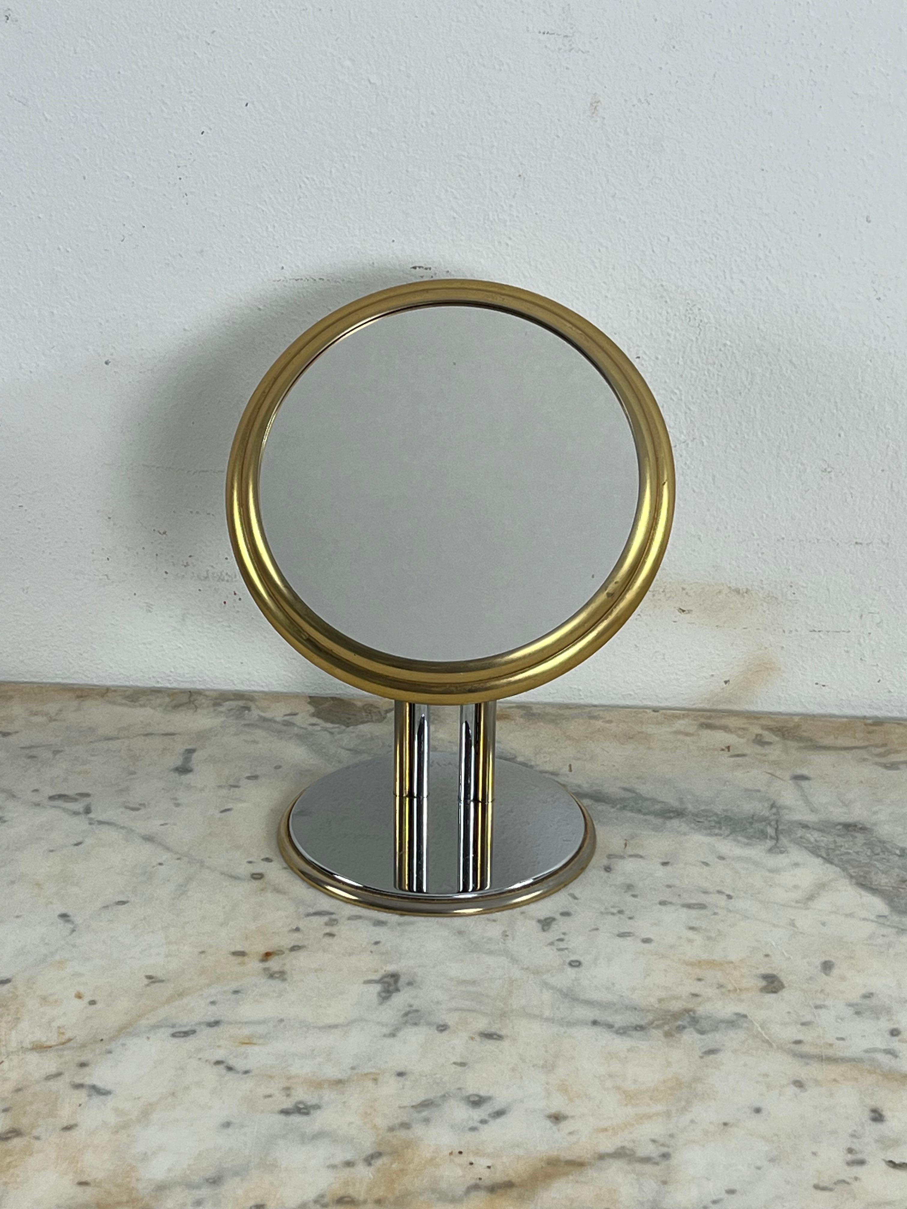 Italian Mid-Century Adjustable Table Mirror, 1970s For Sale
