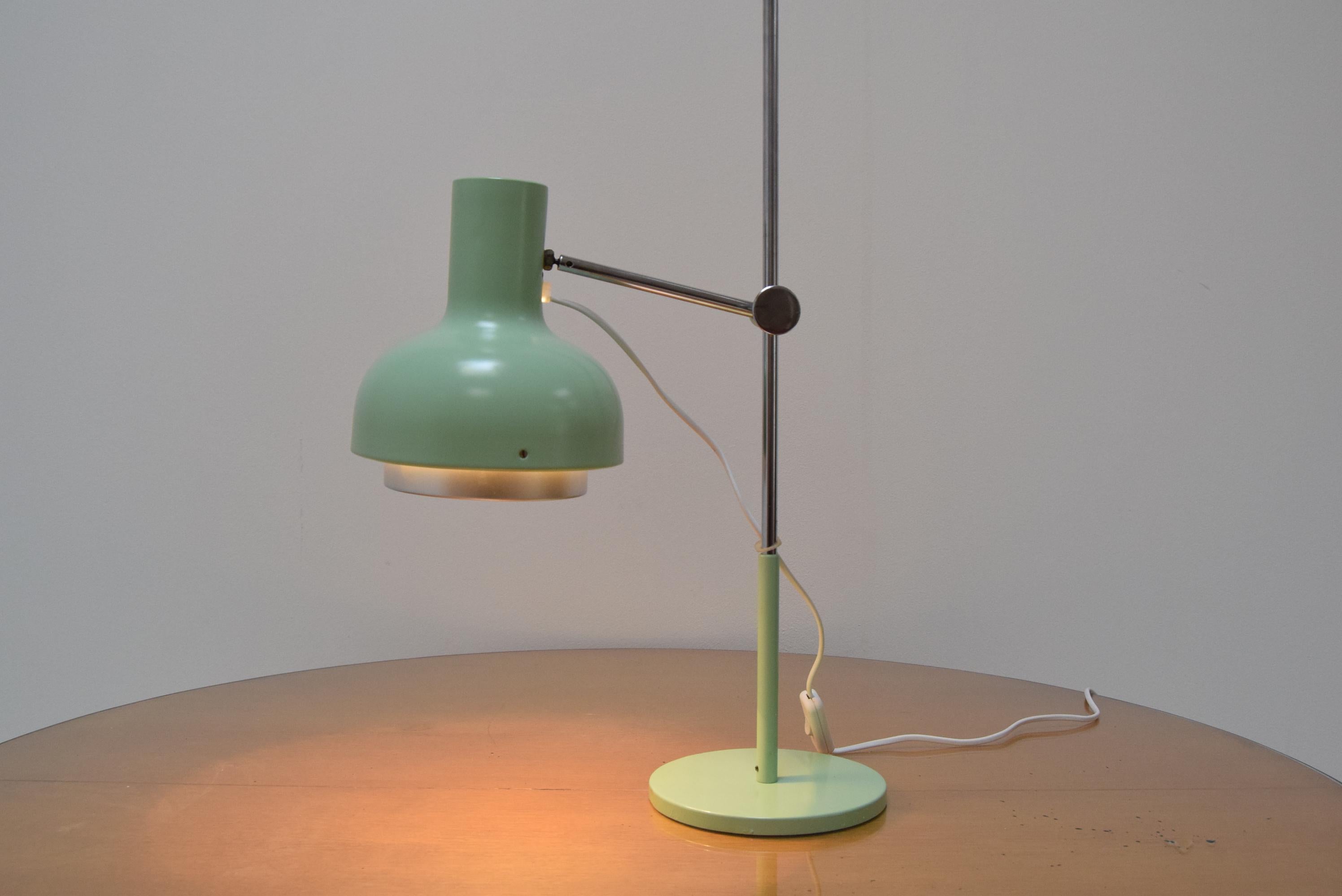Metal Midcentury Adjustable Table or Floor Lamp Napako, Designed by Josef Hurka, 1960 For Sale