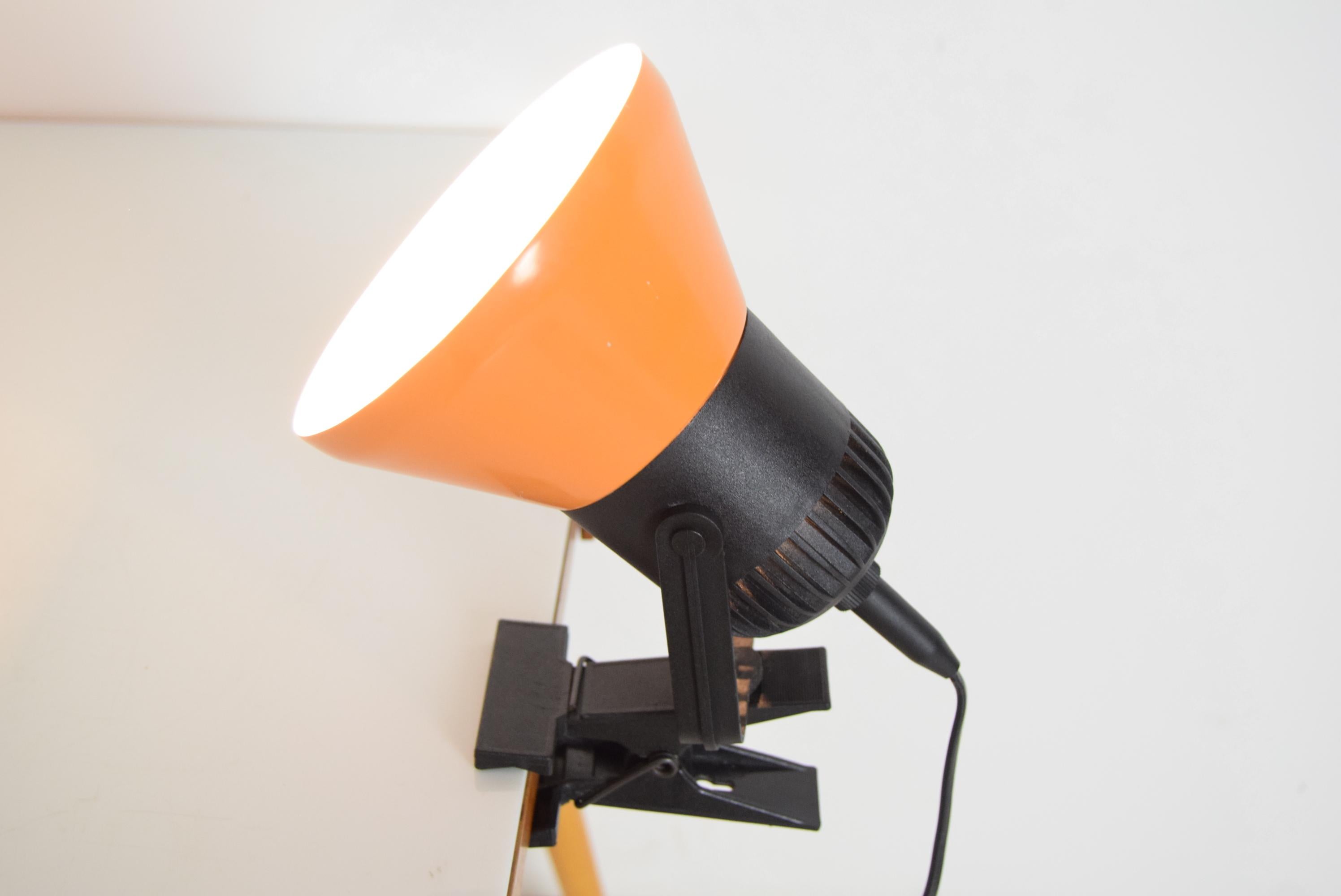 Metal Mid-Century Adjustable Table or Wall Lamp/Polam, 1970's For Sale