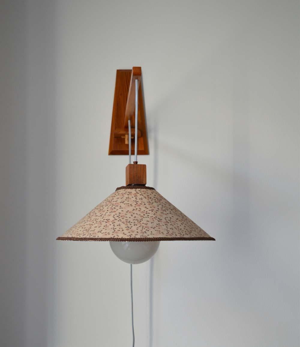Mid-Century Modern Mid-Century Adjustable Teak Articulating Wall Lamp by ÚLUV, 1960s