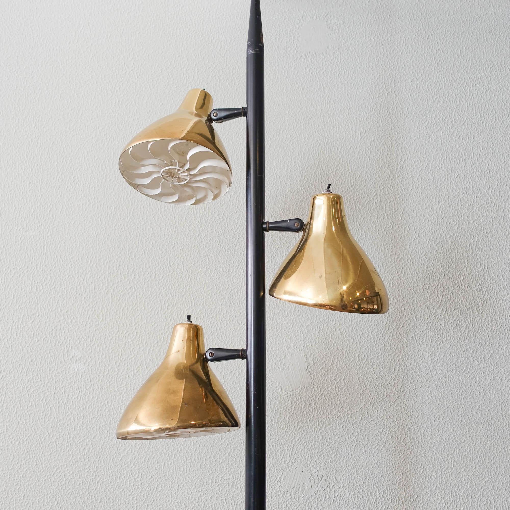 Mid-20th Century Midcentury Adjustable Tension Floor Pole Lamp by Gerald Thurston for Lightolier