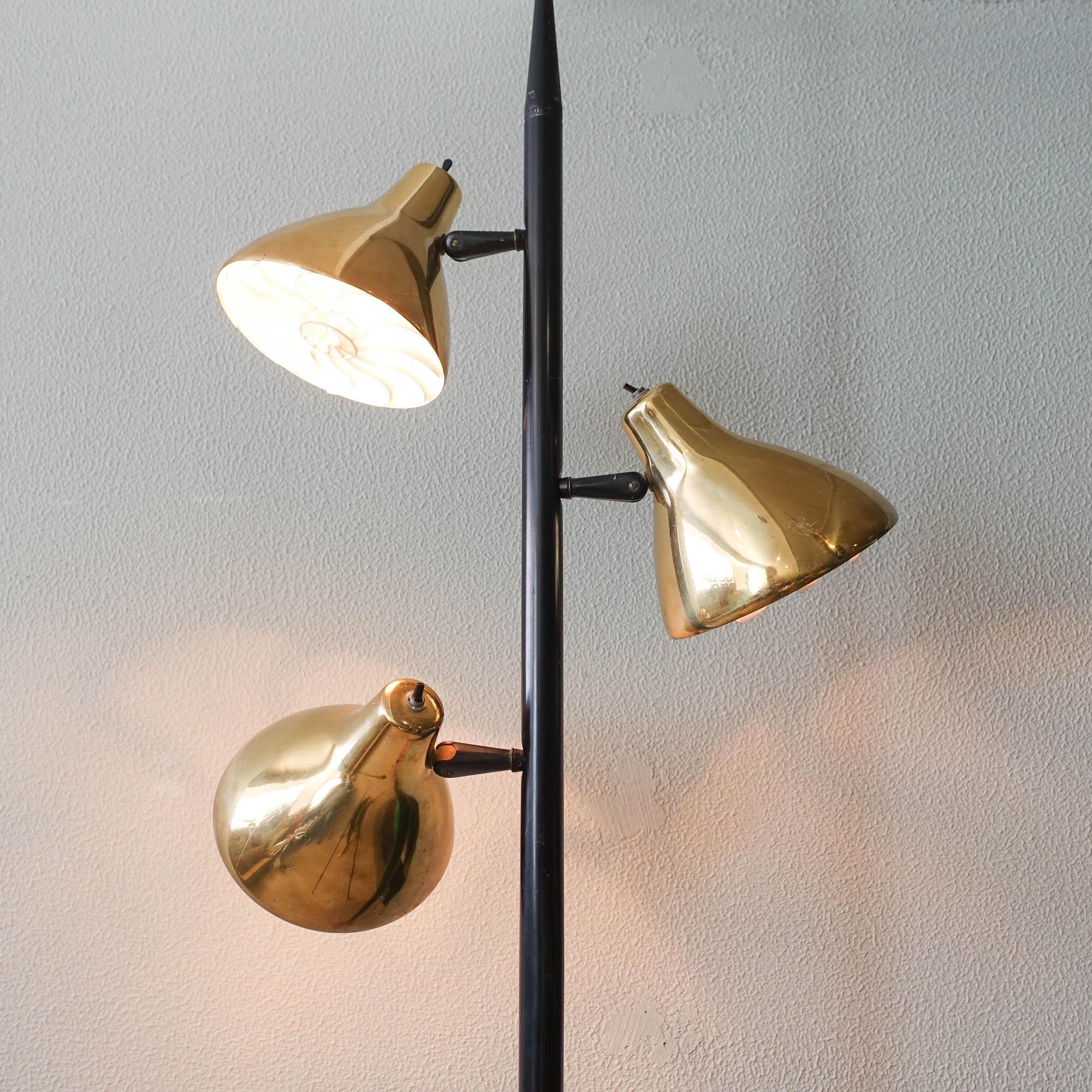 Midcentury Adjustable Tension Floor Pole Lamp by Gerald Thurston for Lightolier 1