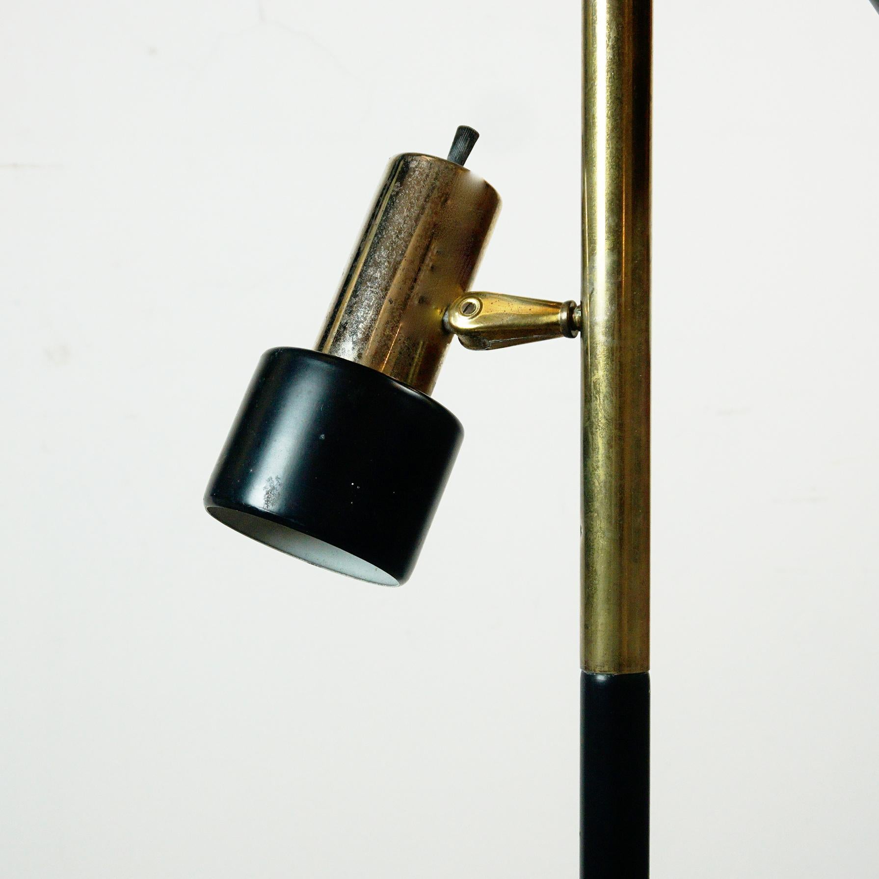 Mid-Century Modern MidCentury Adjustable Tension Spot Floor Pole Lamp Attr. to Hala Zeist