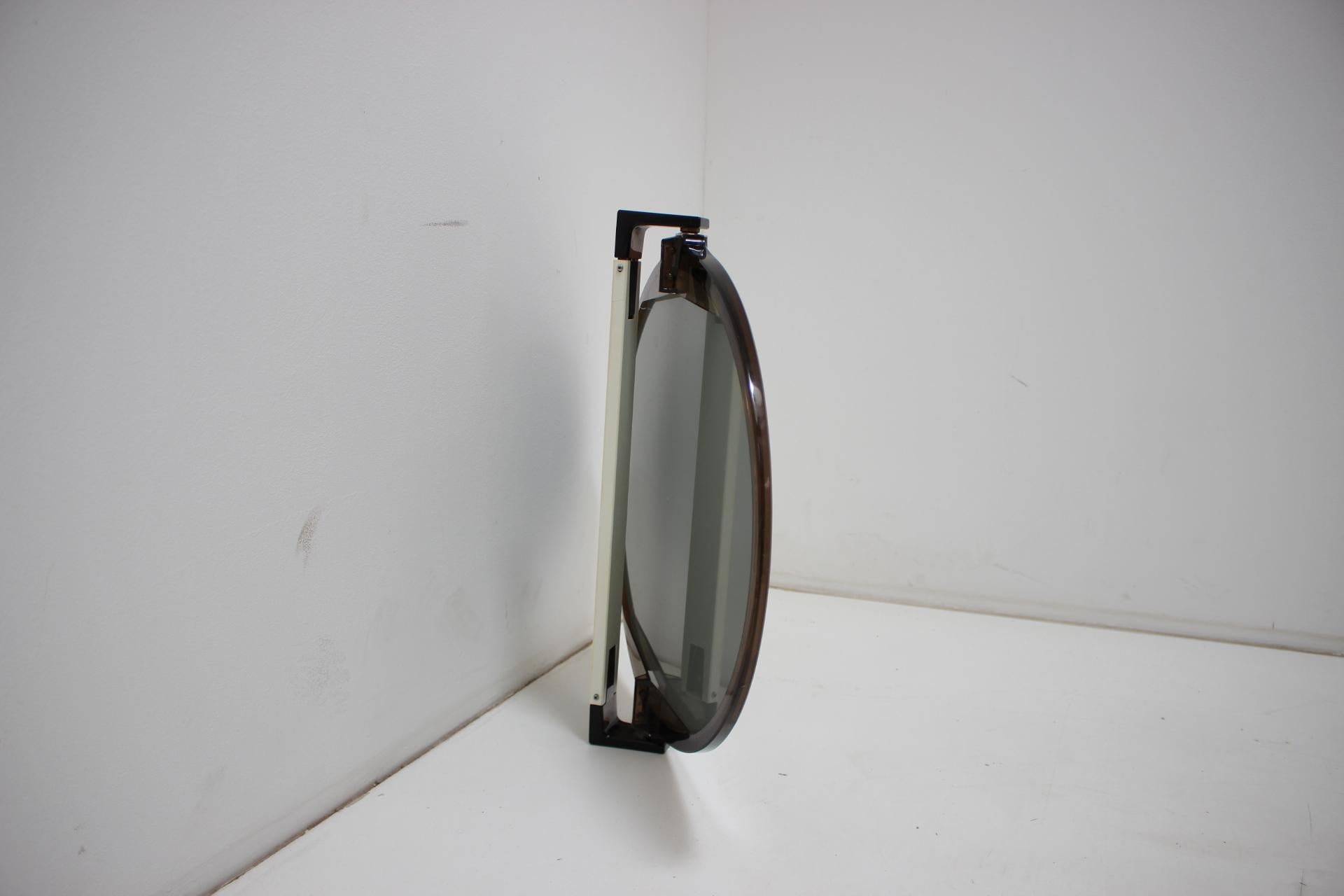
Made in Czechoslovakia
Made of Mirror,plastic
With Aged Patina
Re-polished
Good Original Condition