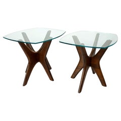 Mid Century Adrian Pearsall 1515 "Jacks" Side Tables, a Pair