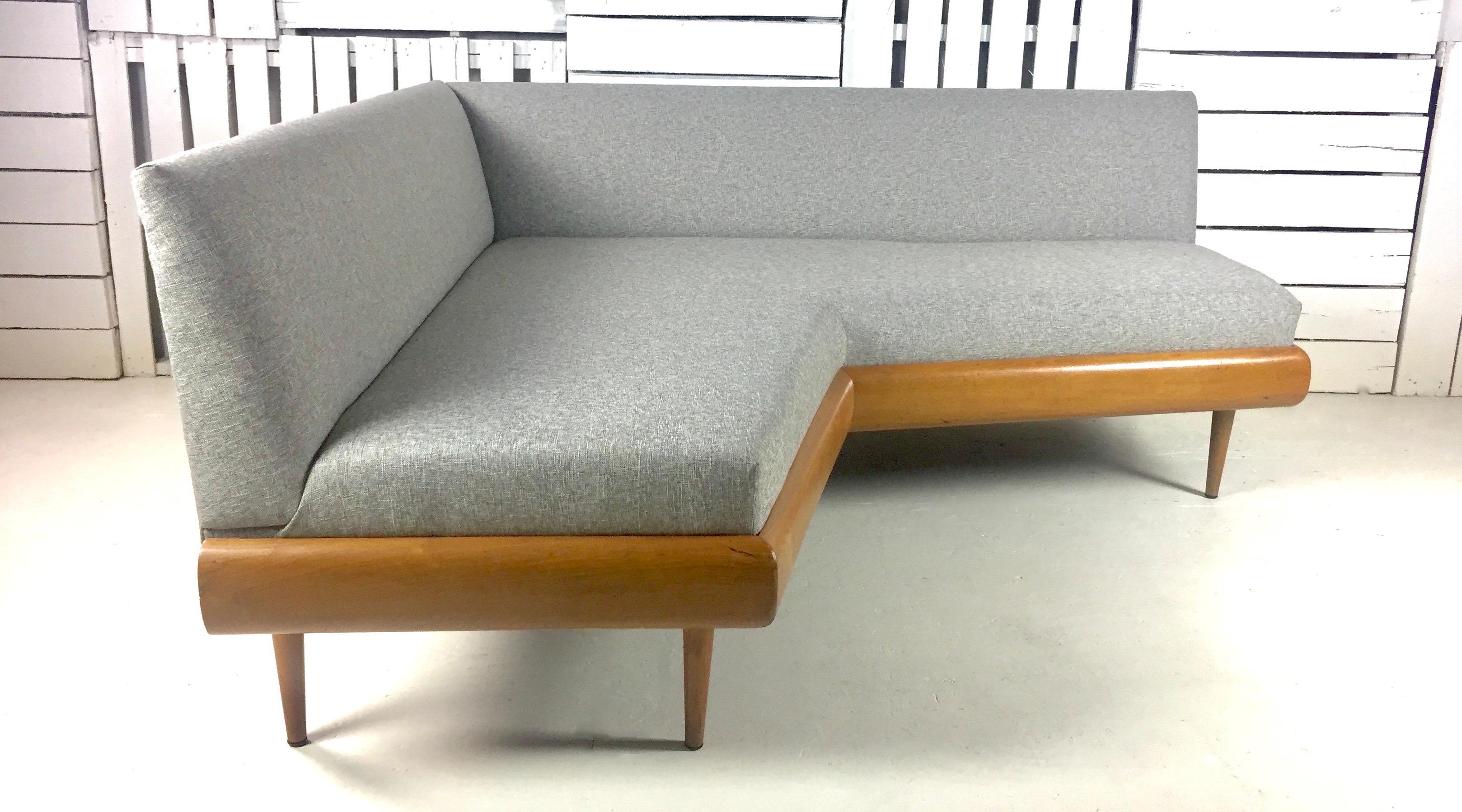 American Midcentury Adrian Pearsall Boomerang 1700 Sofa with Table 1705 Craft Associates