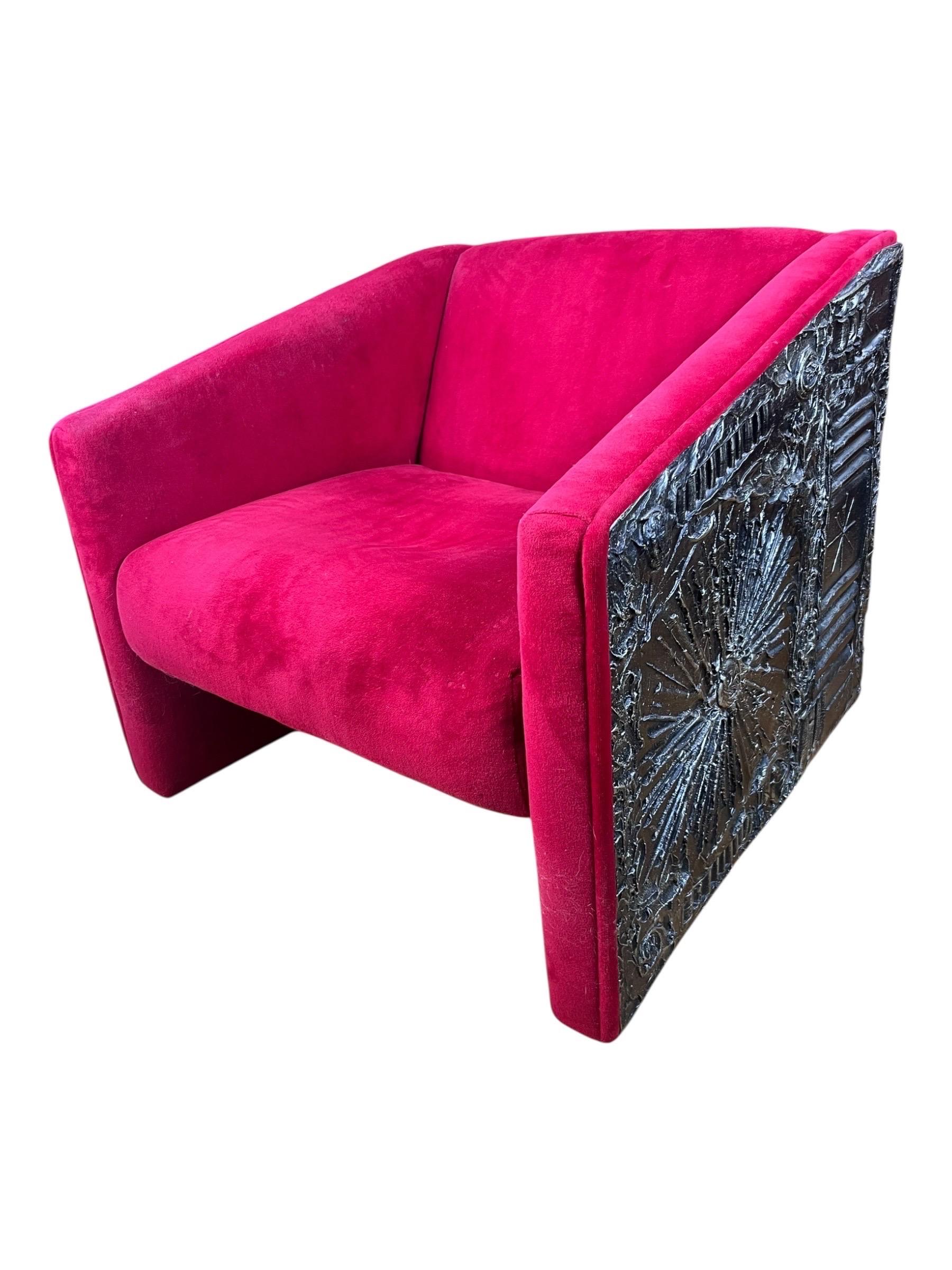 American Mid Century Adrian Pearsall Brutalist Lounge Chair For Sale