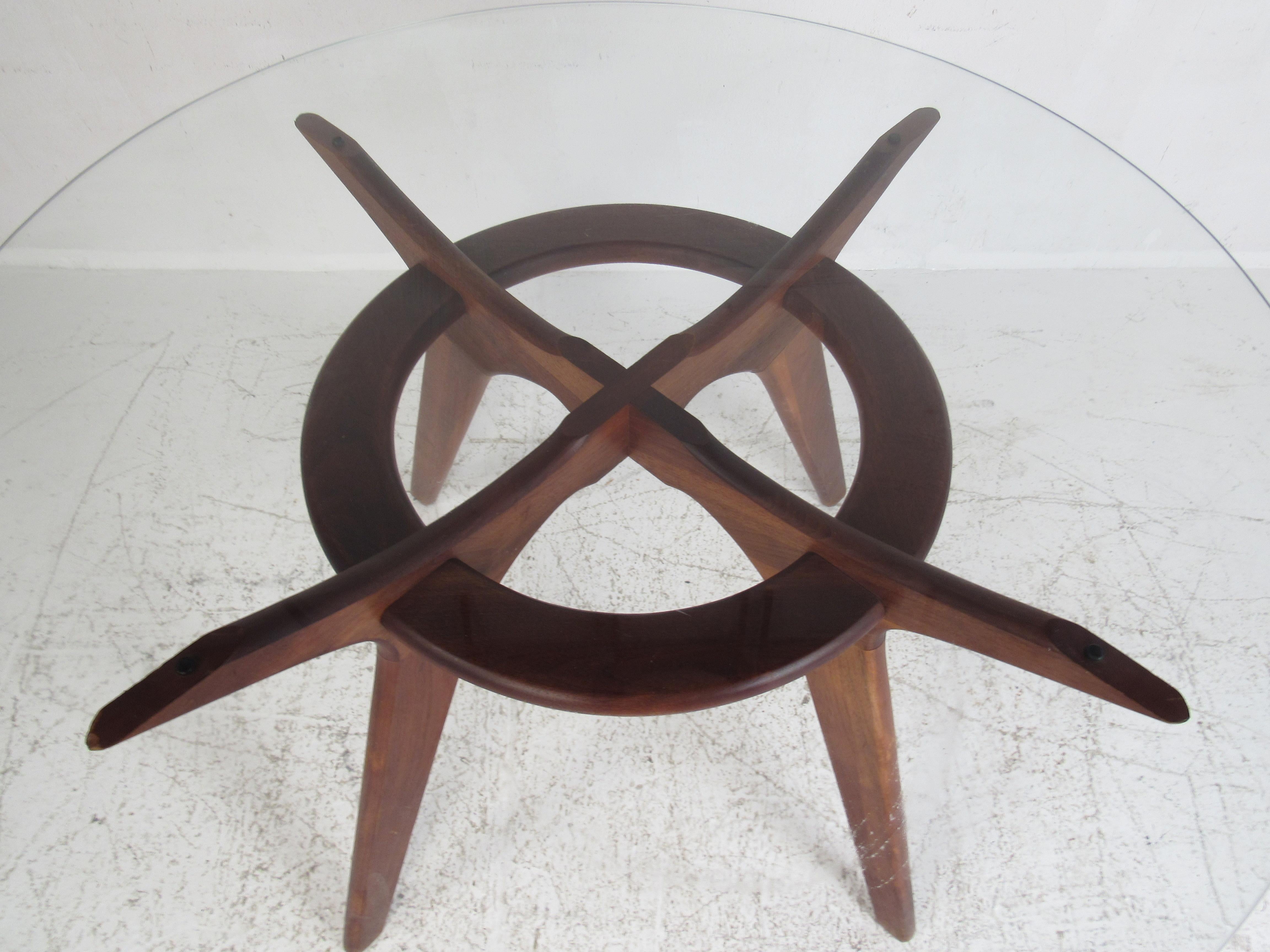 North American Midcentury Adrian Pearsall Compass Dining Table