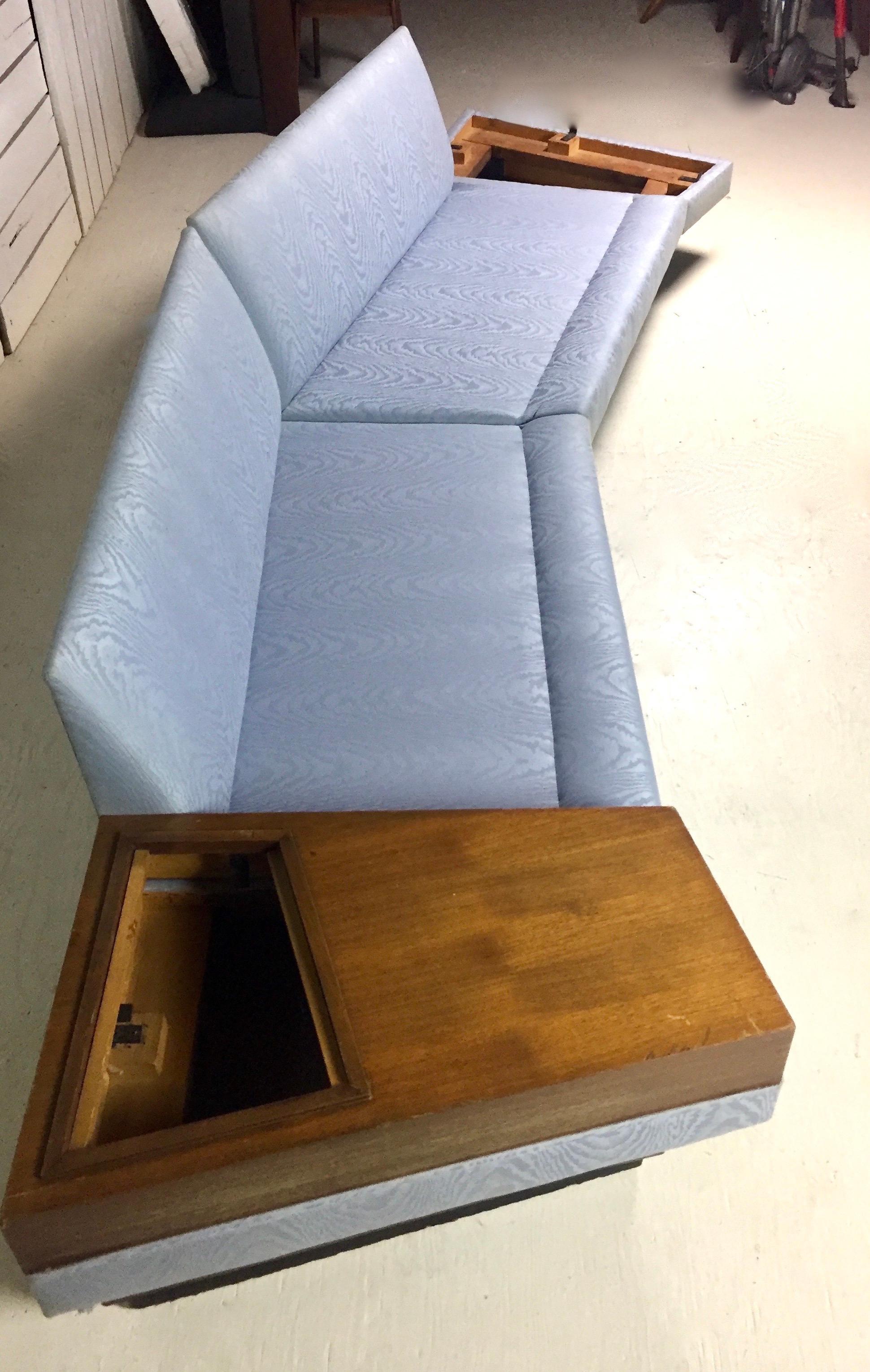 Mid-20th Century Midcentury Adrian Pearsall Craft Associates Sectional Sofa with Built-In Tables