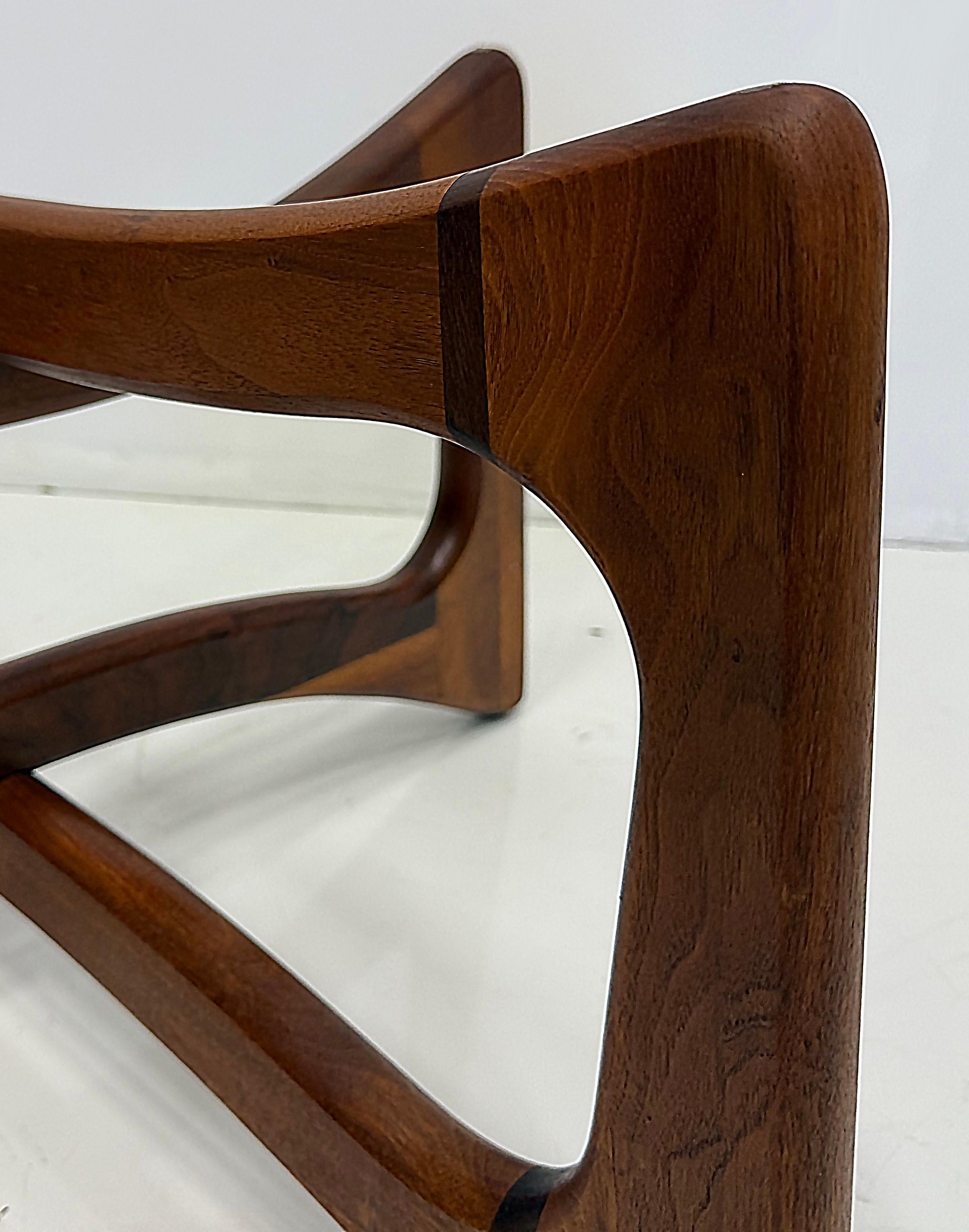 Mid-century Adrian Pearsall Crafts Associates Coffee Table In Walnut For Sale 1