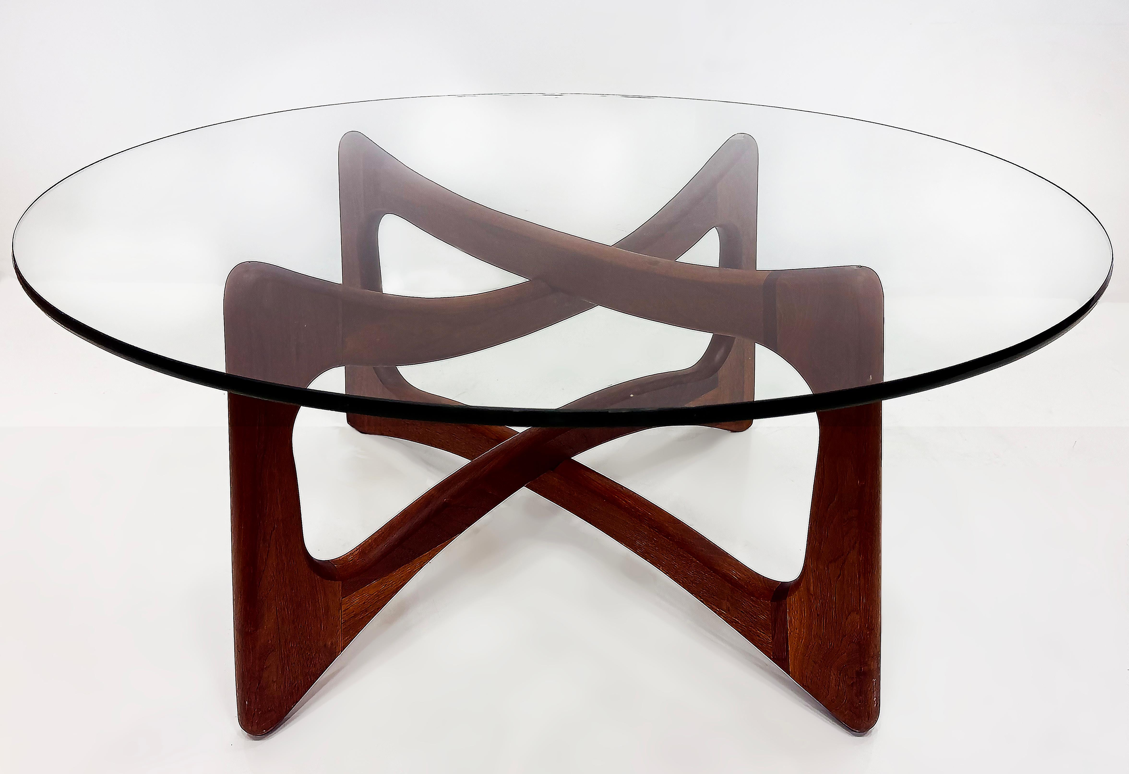 Mid-century Adrian Pearsall Crafts Associates Coffee Table In Walnut For Sale 2