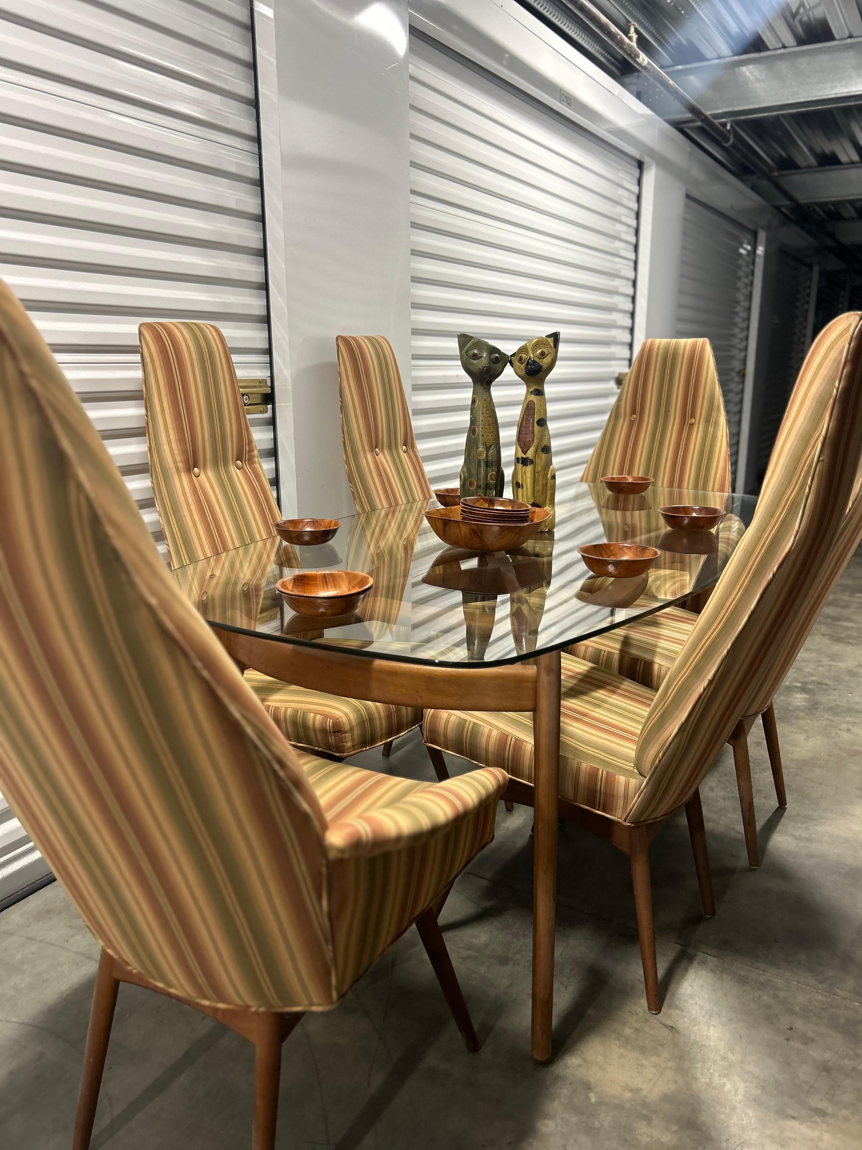 Mid Century Adrian Pearsall Dining Set For Sale 6