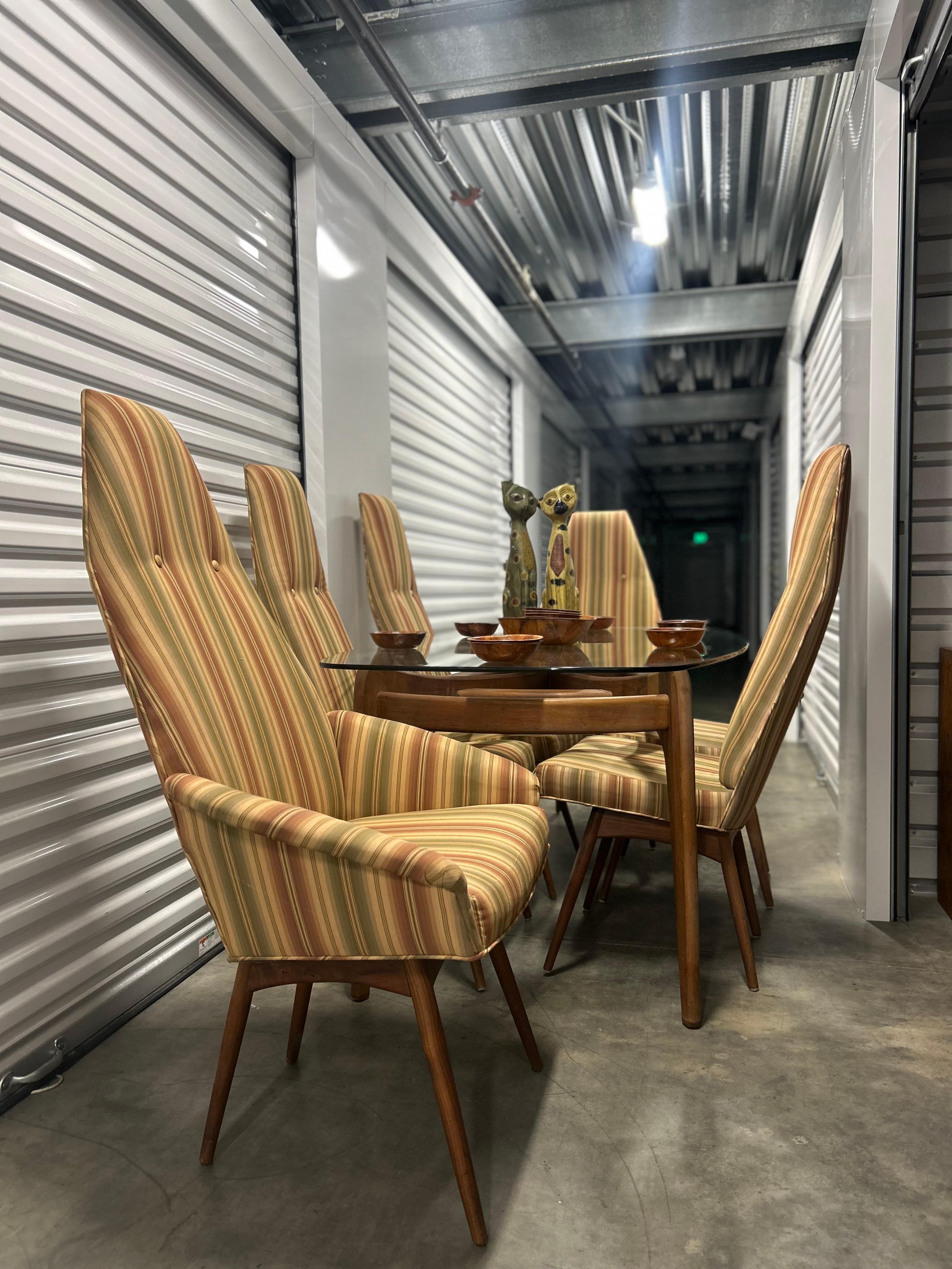 Hand-Crafted Mid Century Adrian Pearsall Dining Set For Sale