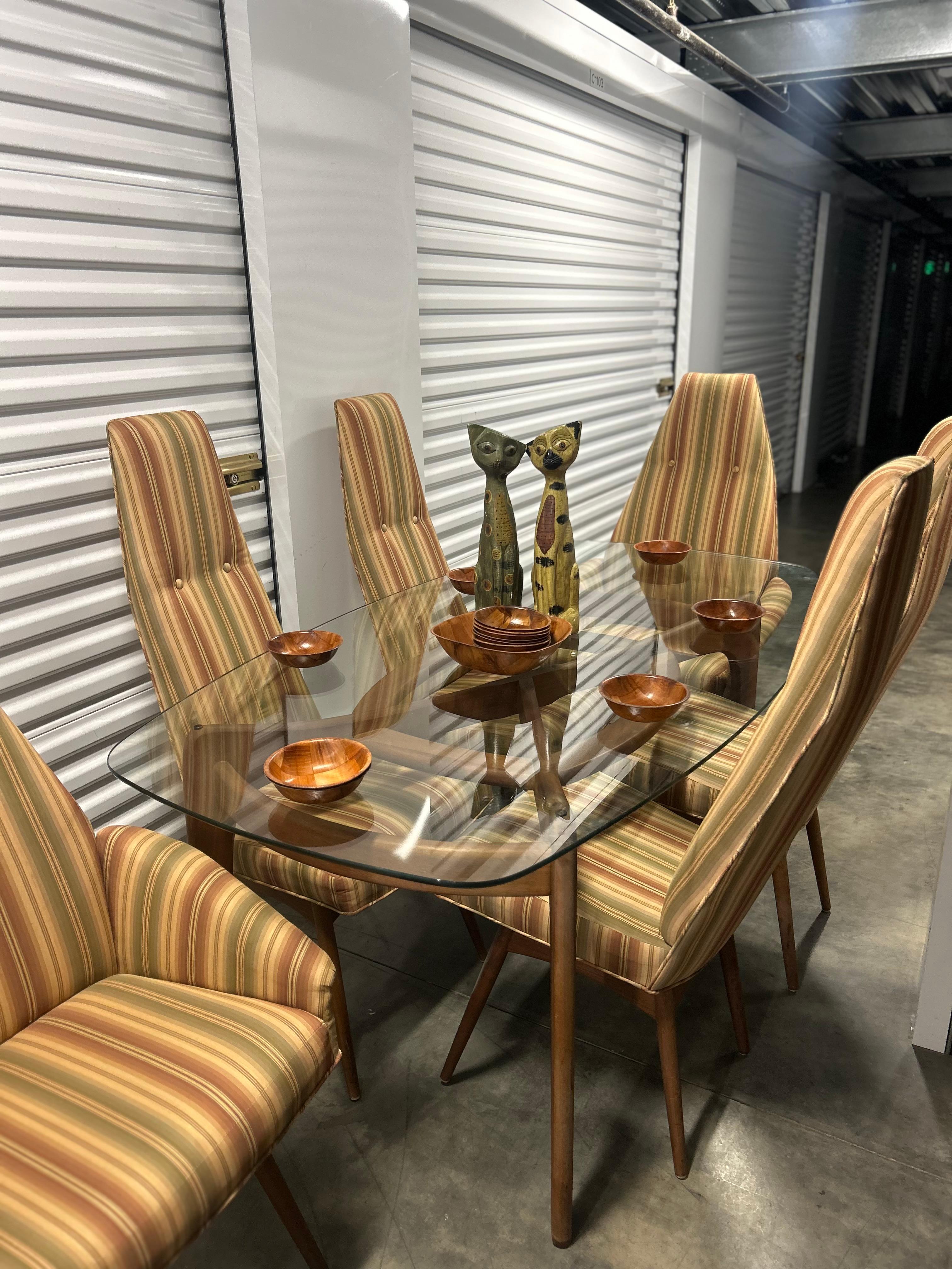 Mid-20th Century Mid Century Adrian Pearsall Dining Set For Sale