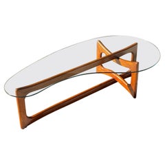 Table basse 'Dog Bone' du milieu du siècle Adrian Pearsall
