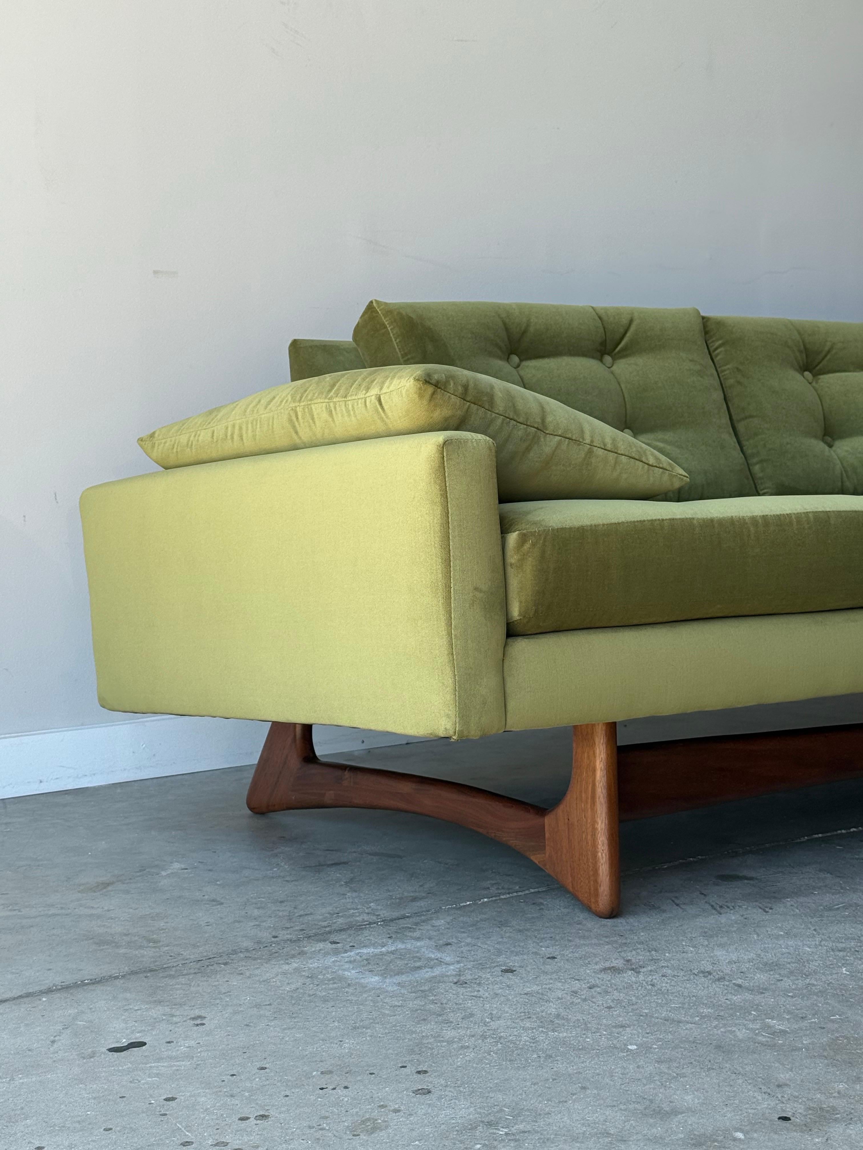Fabric Mid-Century Adrian Pearsall for Craft Associates Model 2408-S Sofa For Sale