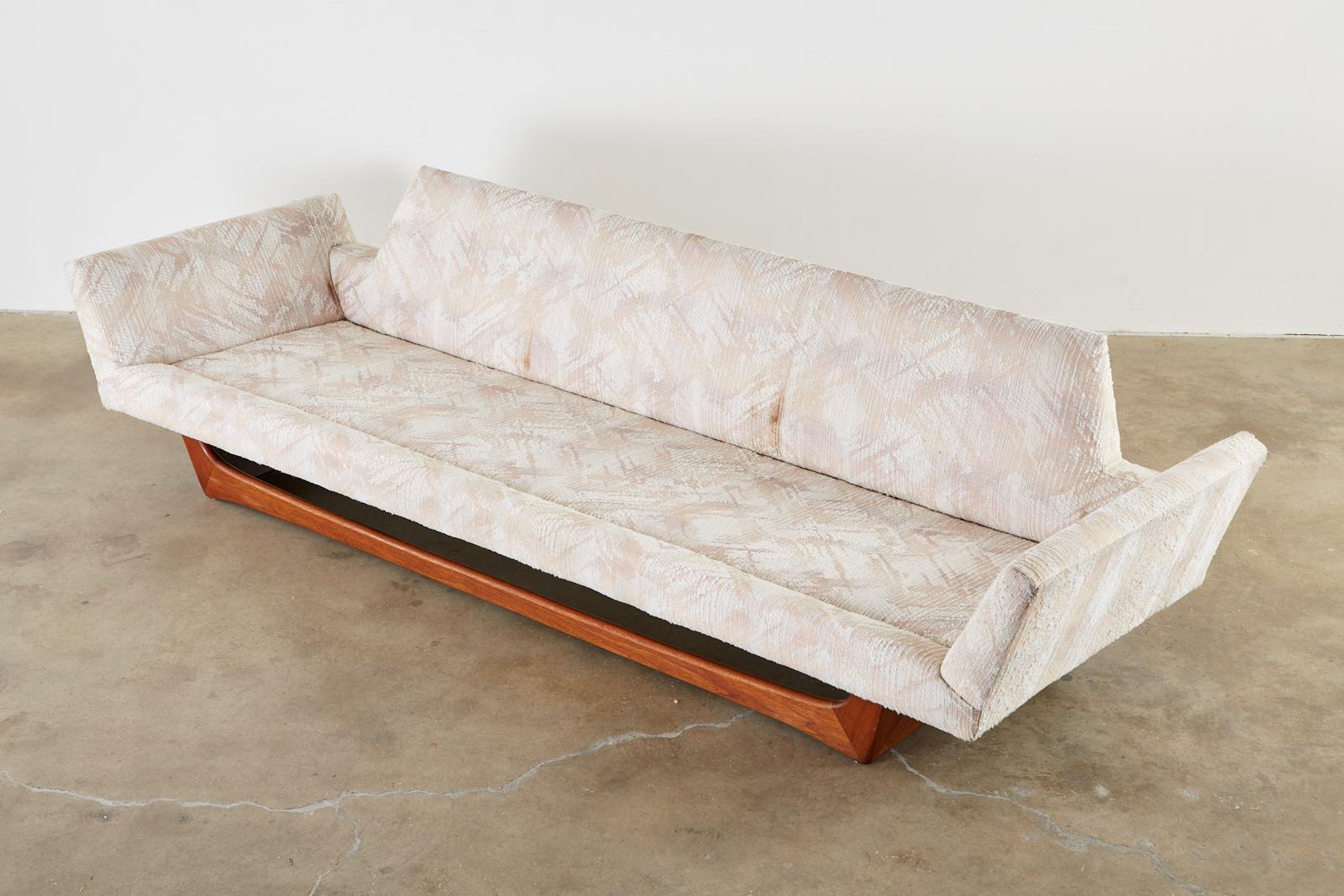 Midcentury Adrian Pearsall for Craft Gondola Sofa For Sale 4