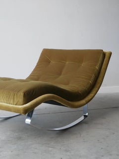 Chaise longue "Wave" di Adrian Pearsall, modello n. 1264, in stile Mid-Century