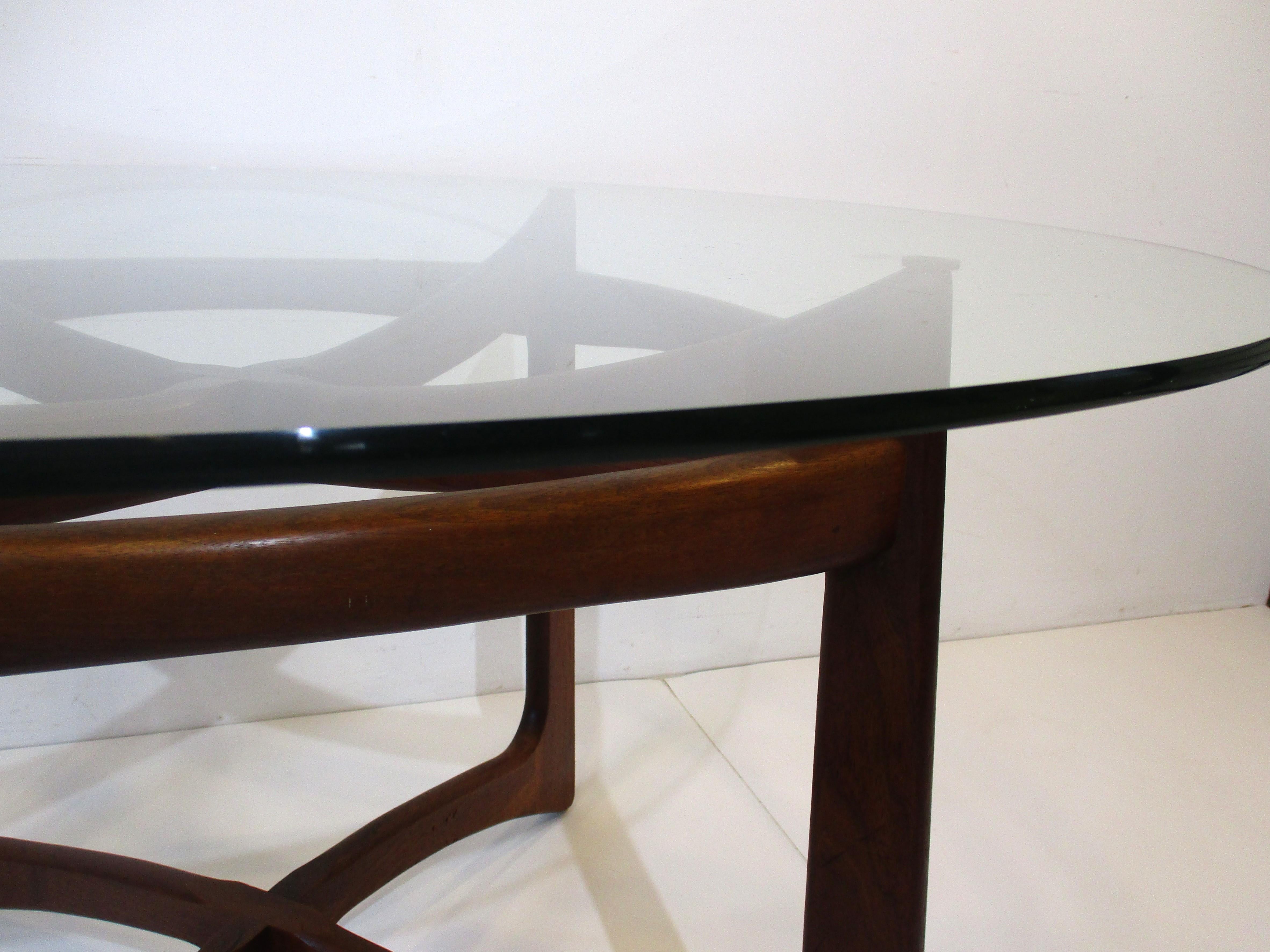 Midcentury Adrian Pearsall Sculptural Walnut Dining Table  3