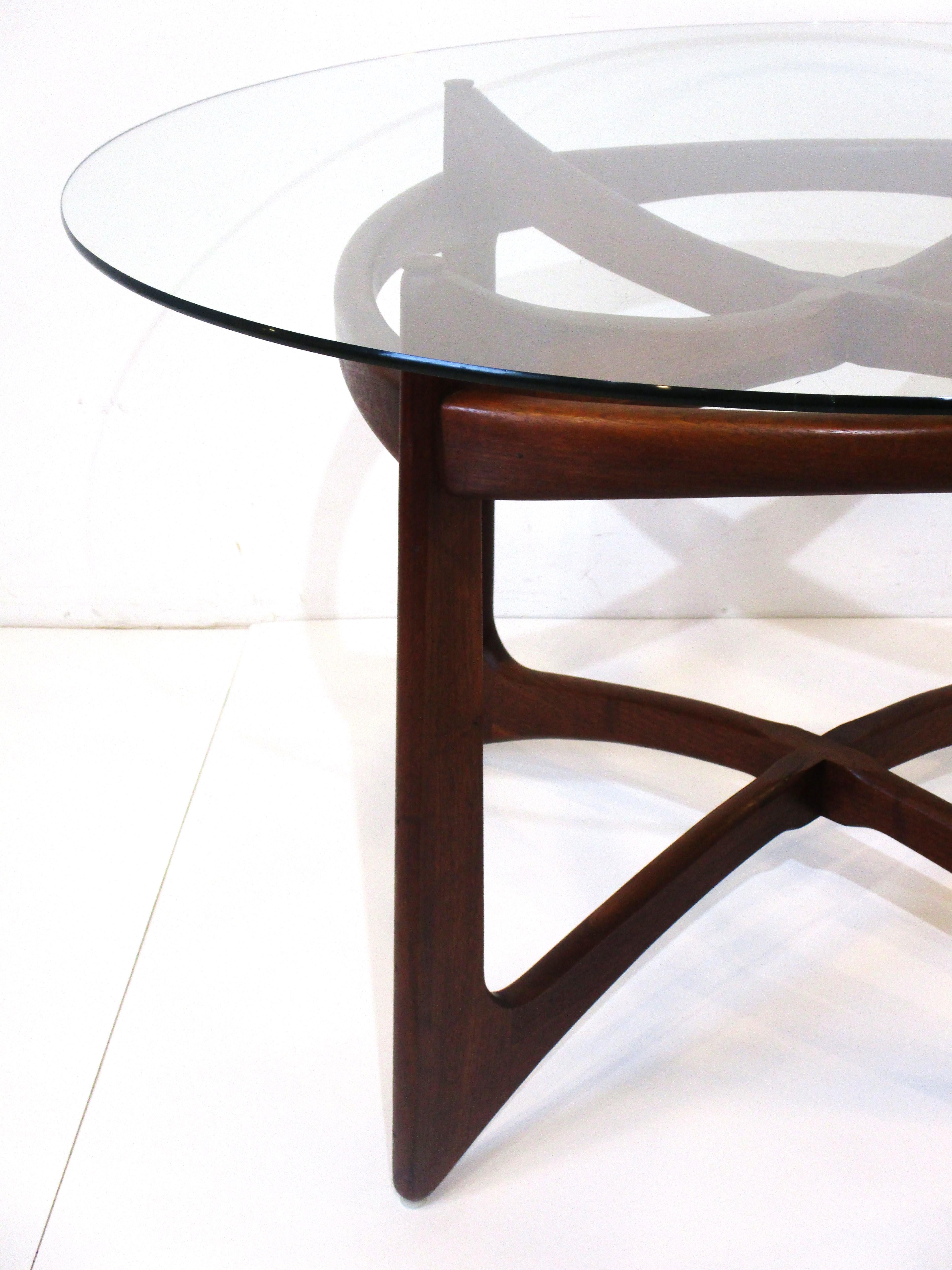 American Midcentury Adrian Pearsall Sculptural Walnut Dining Table 